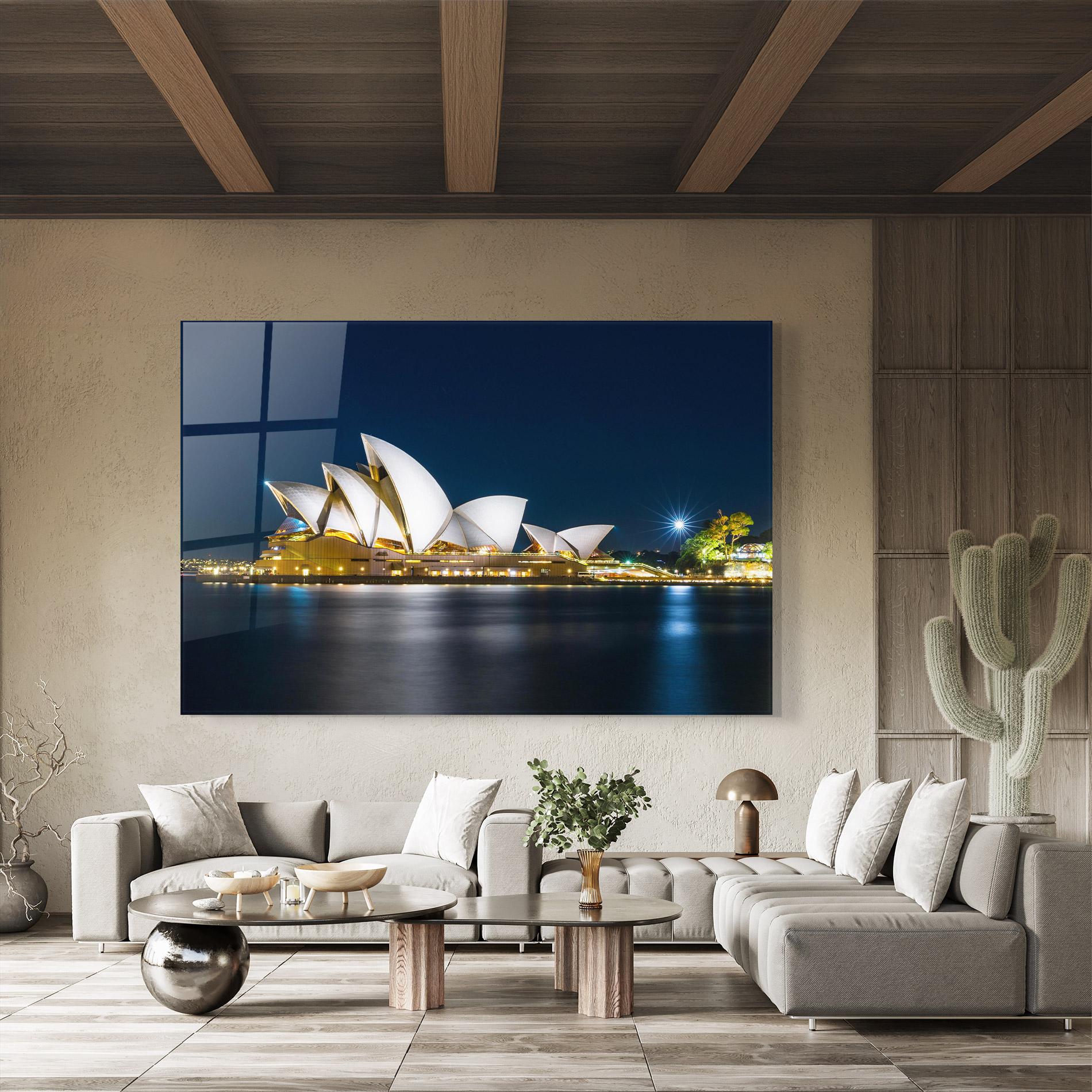 Üvegkép Shiny Opera House mockup 8