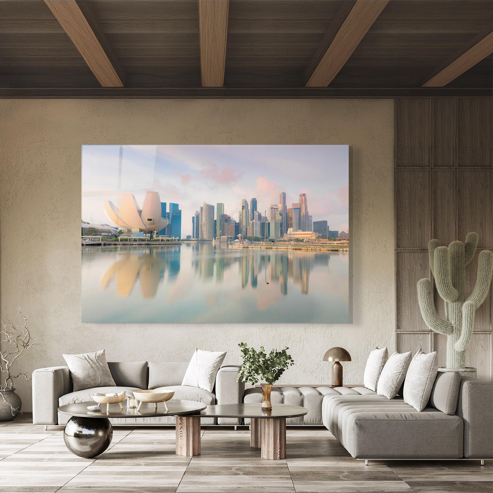 Üvegkép Singapore Buildings mockup 8