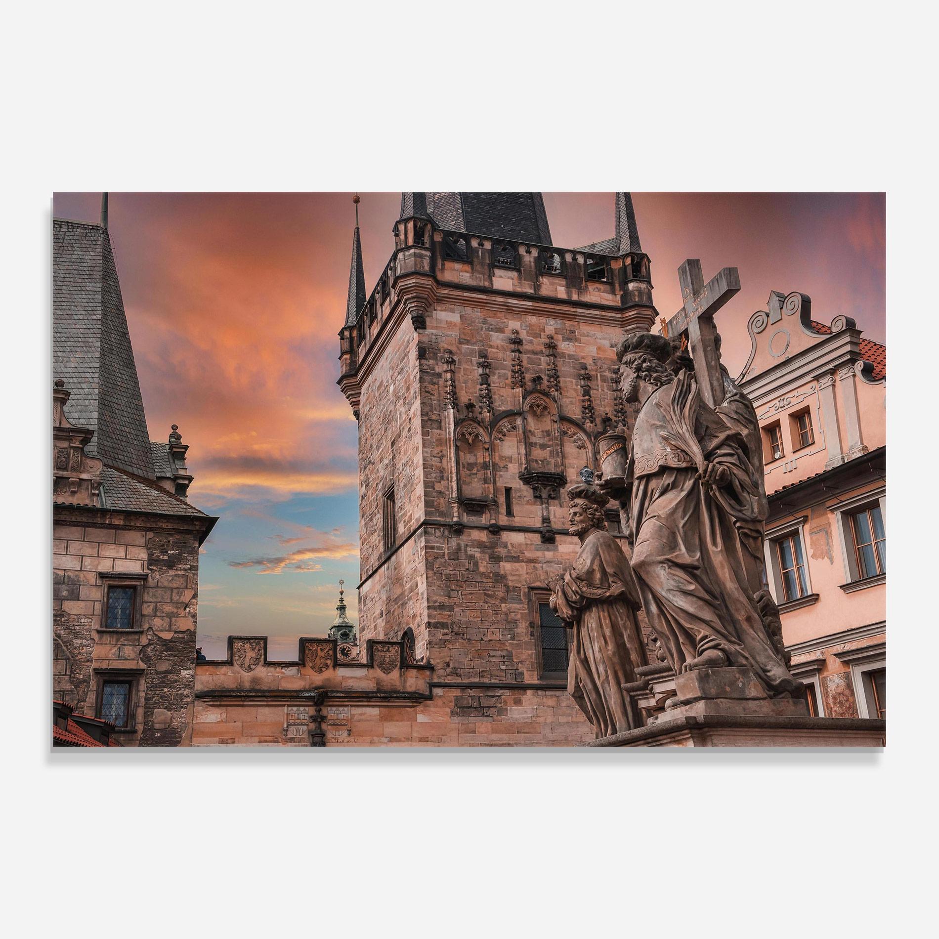 Üvegkép Charles Bridge mockup 0