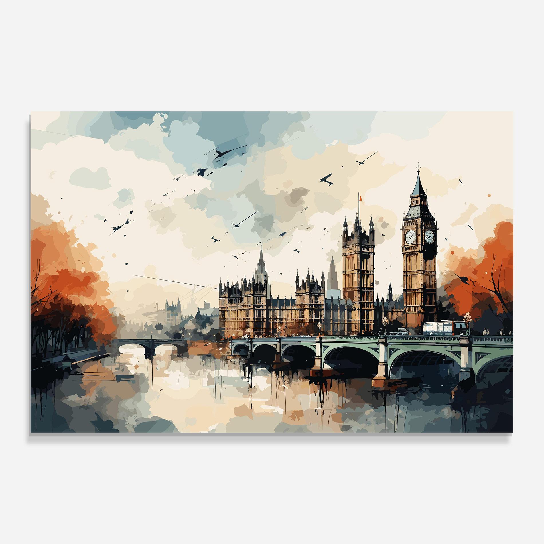 Üvegkép England Art mockup 0