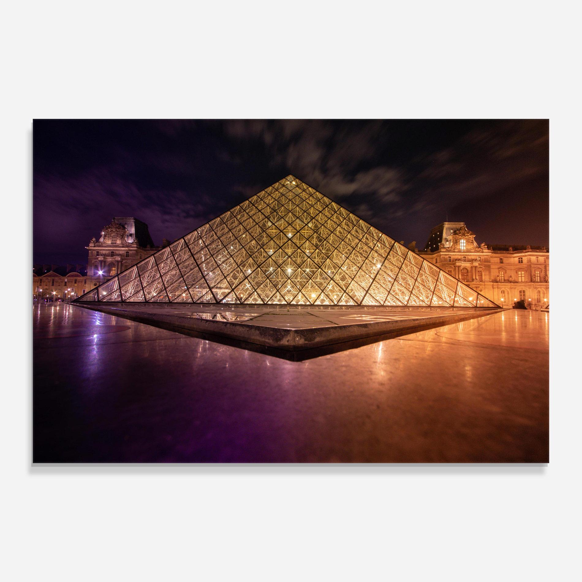 Üvegkép Louvre Museum Light mockup 0