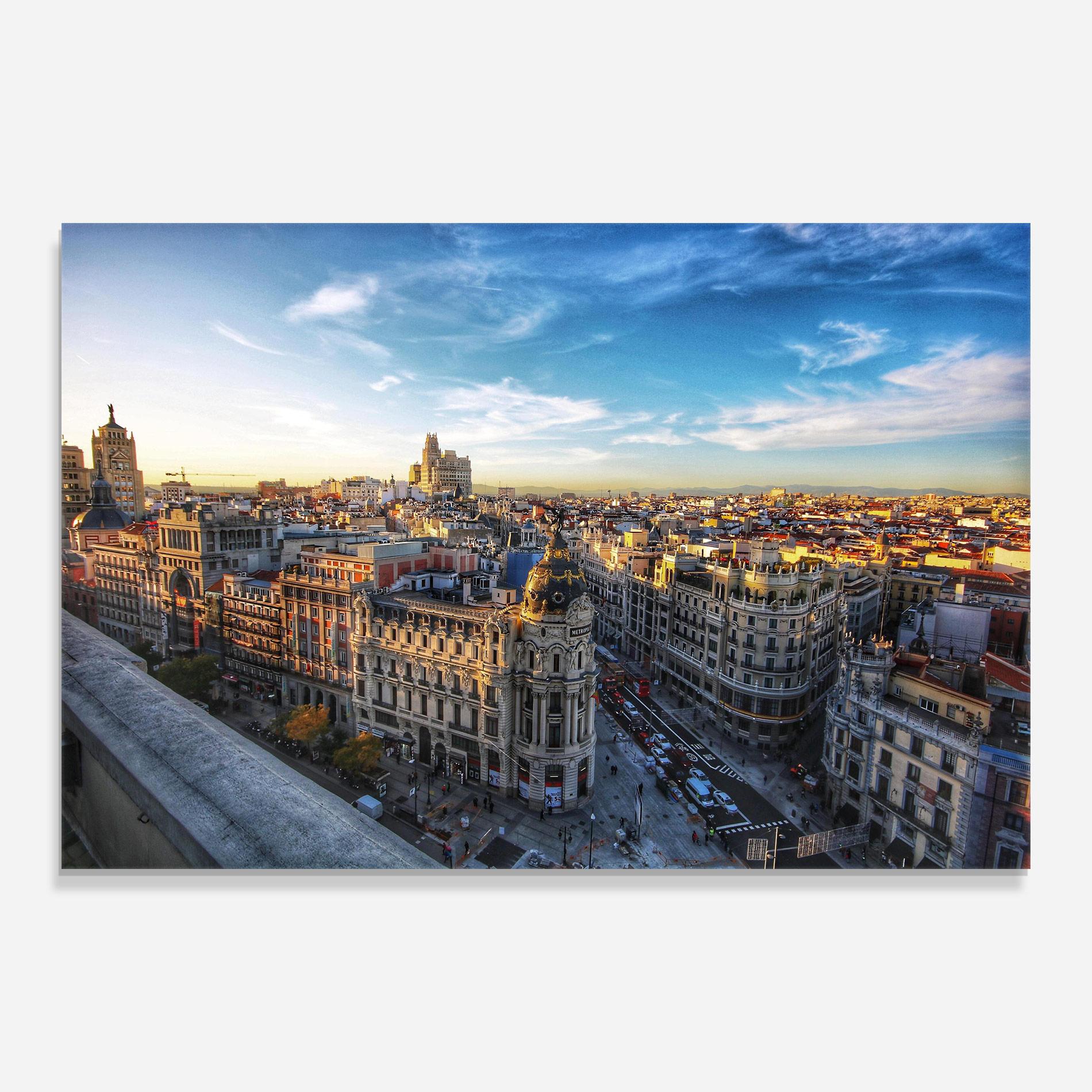 Üvegkép Madrid View mockup 0