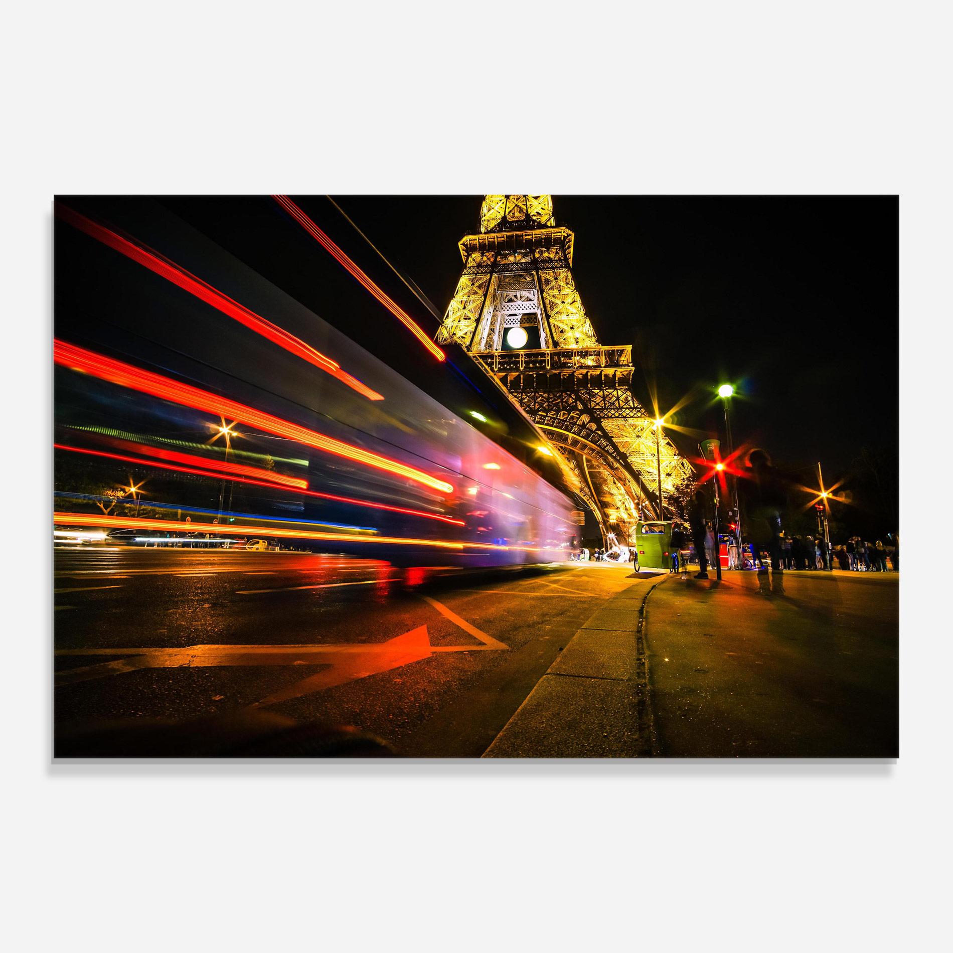 Üvegkép Paris Moving Light mockup 0