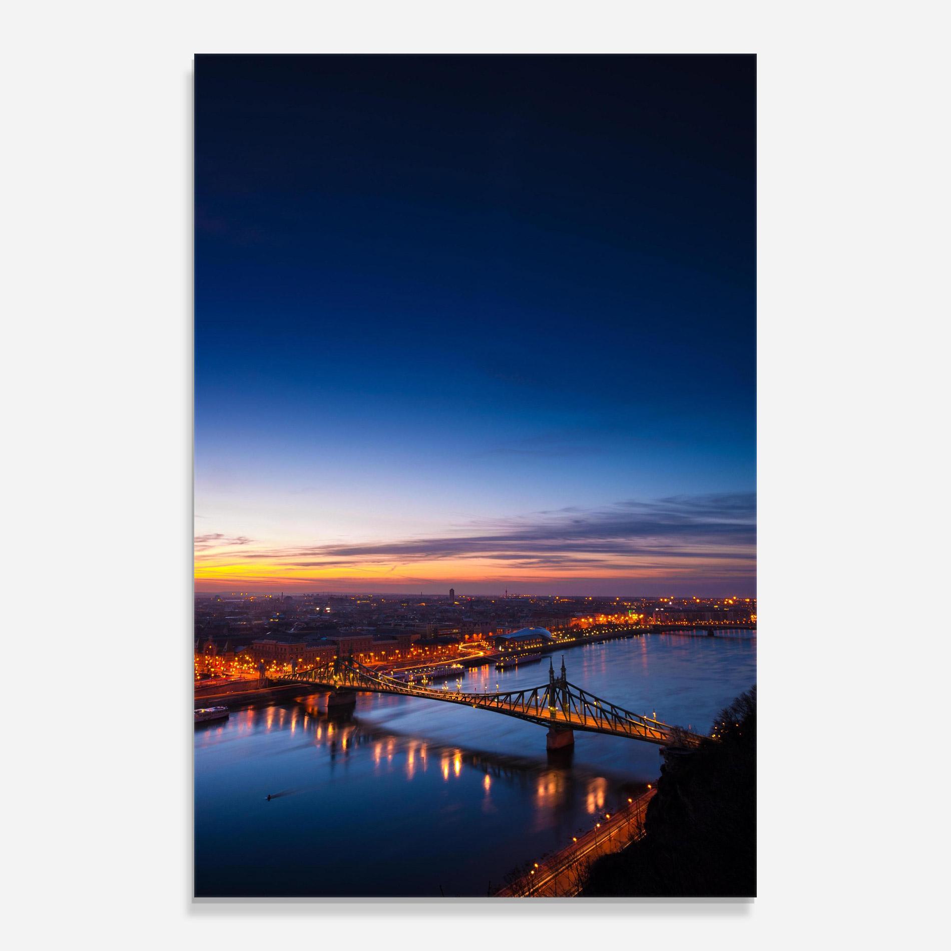 Üvegkép Budapest Sunset mockup 0