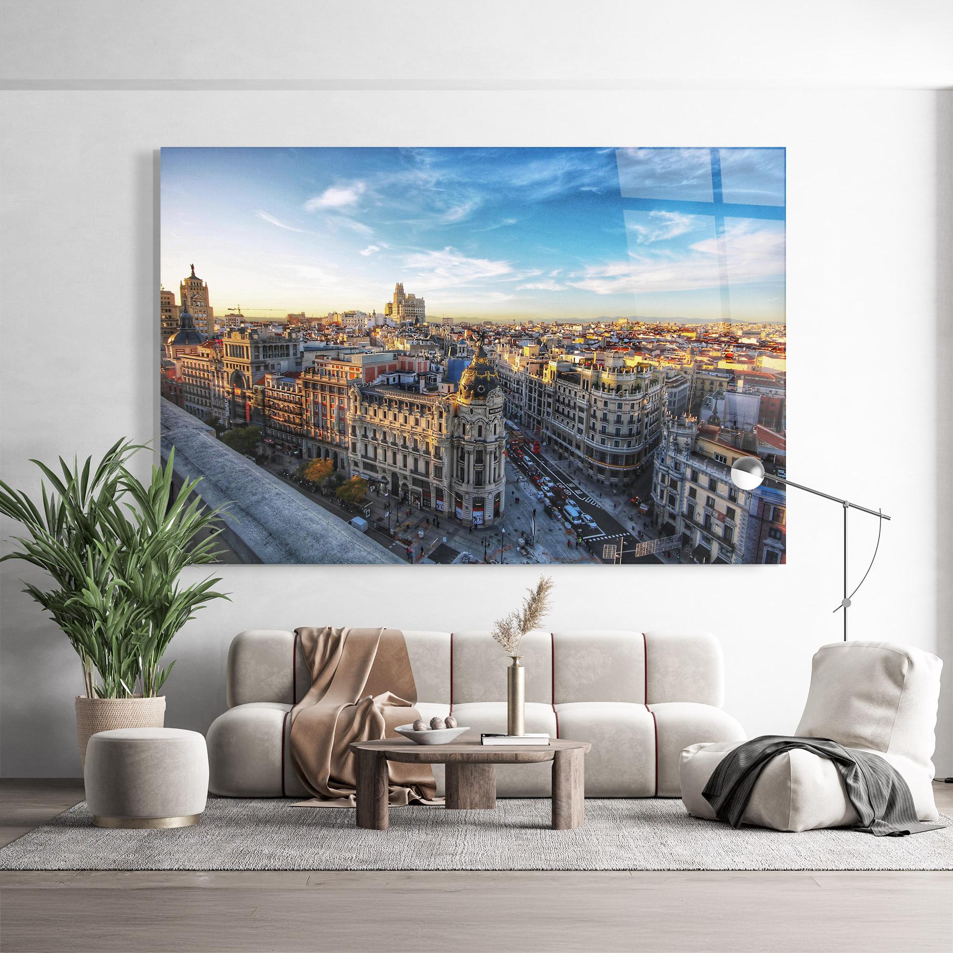 Üvegkép Madrid View mockup 9