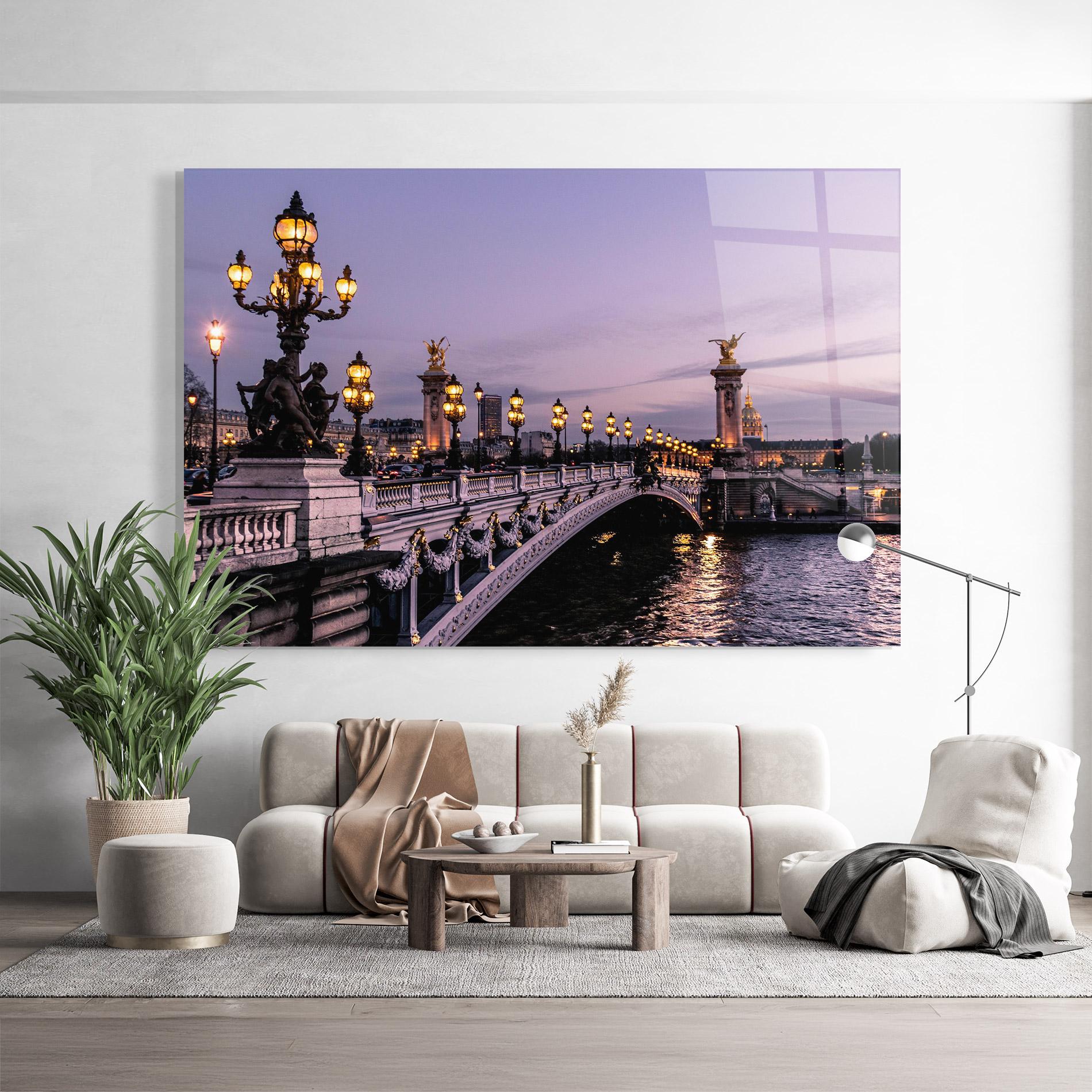 Üvegkép Paris Bidge mockup 9