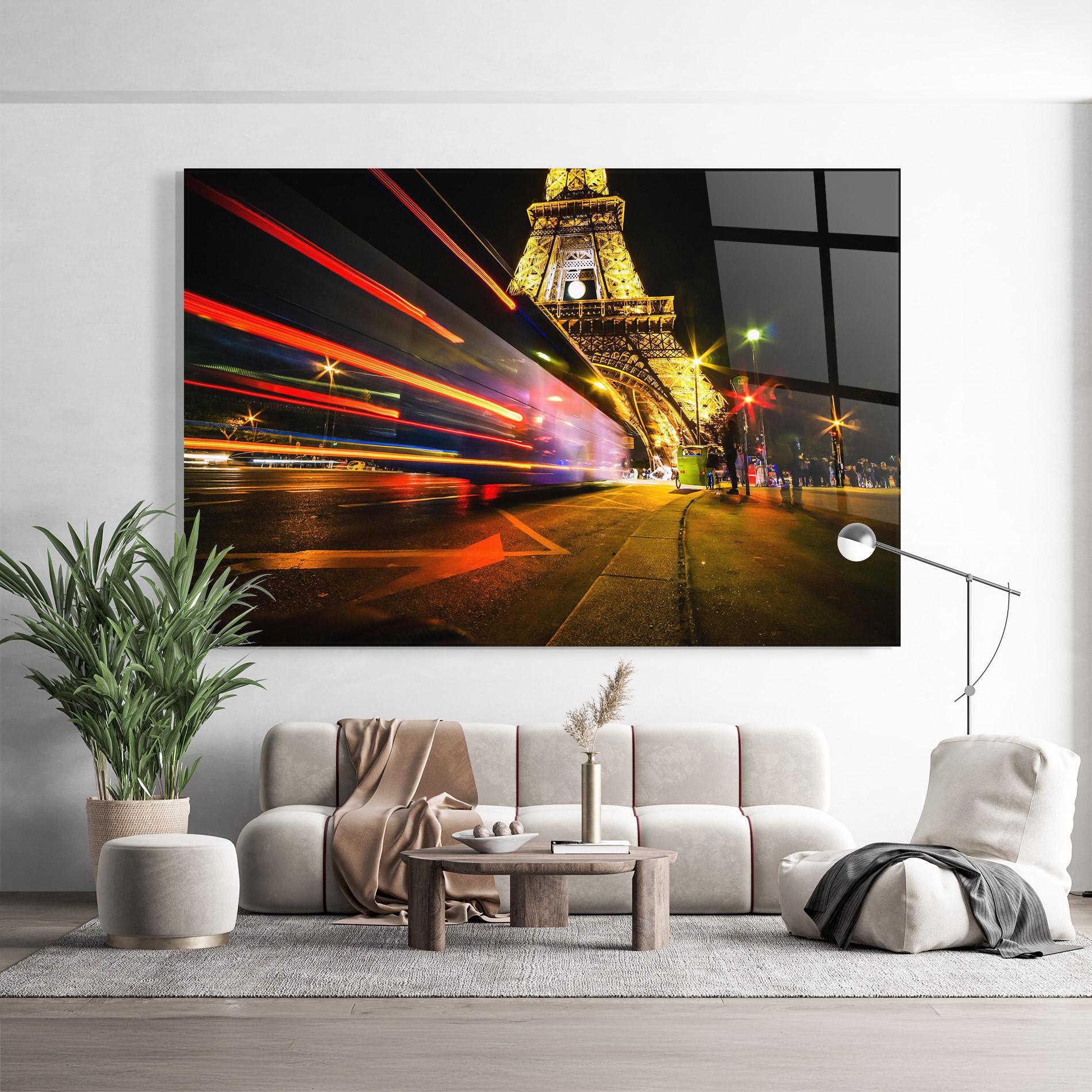 Üvegkép Paris Moving Light mockup 9