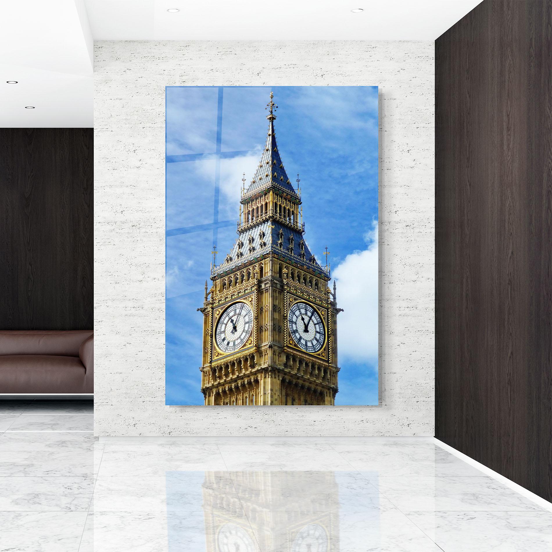 Üvegkép Big Ben mockup 9