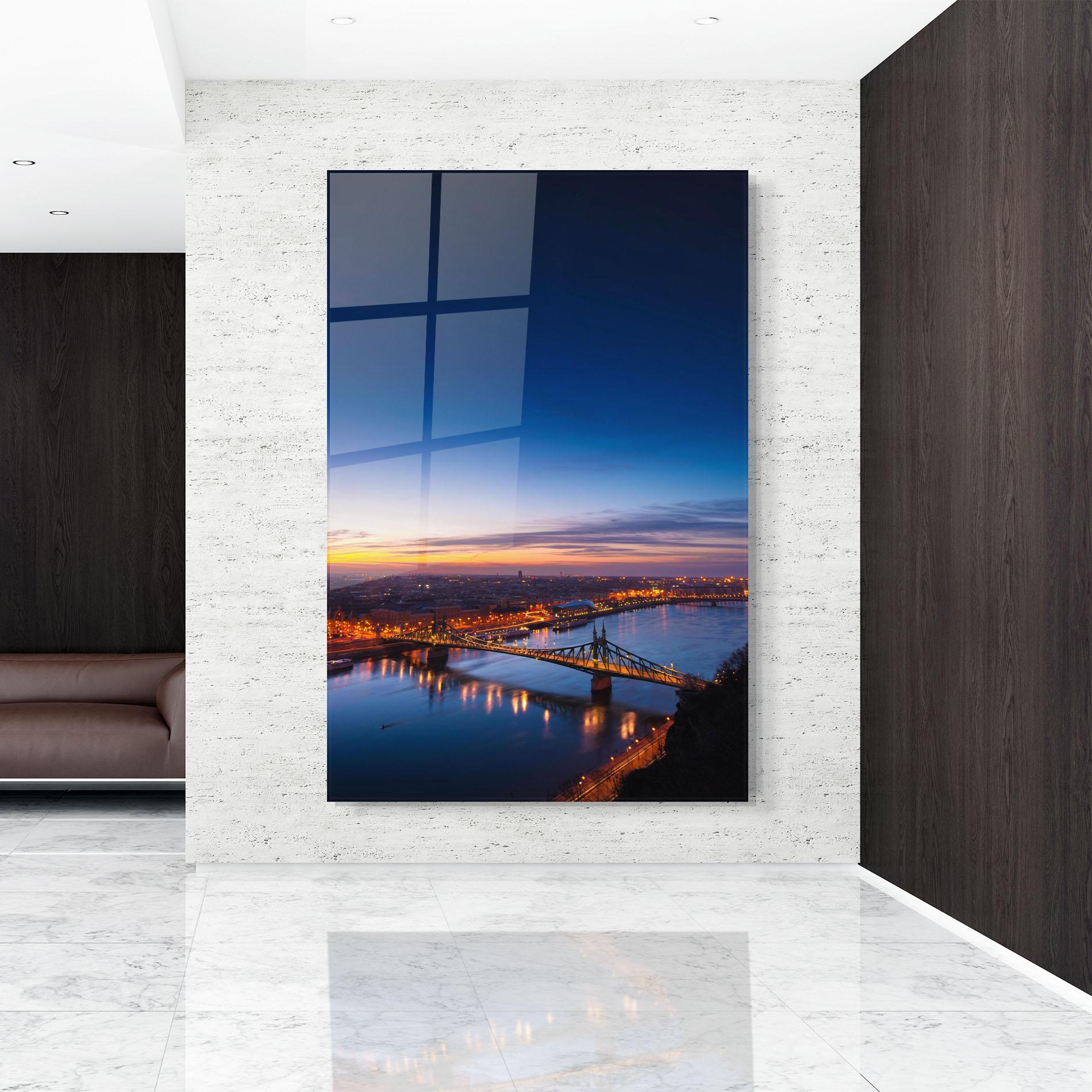 Üvegkép Budapest Sunset mockup 9