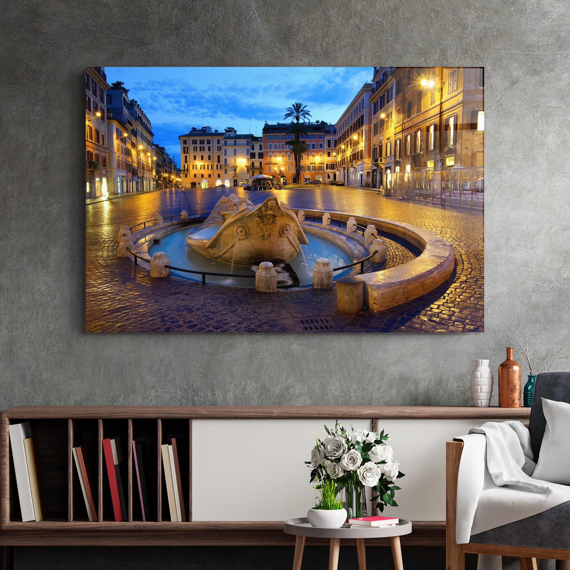 Üvegkép Barcaccia Rome mockup 2