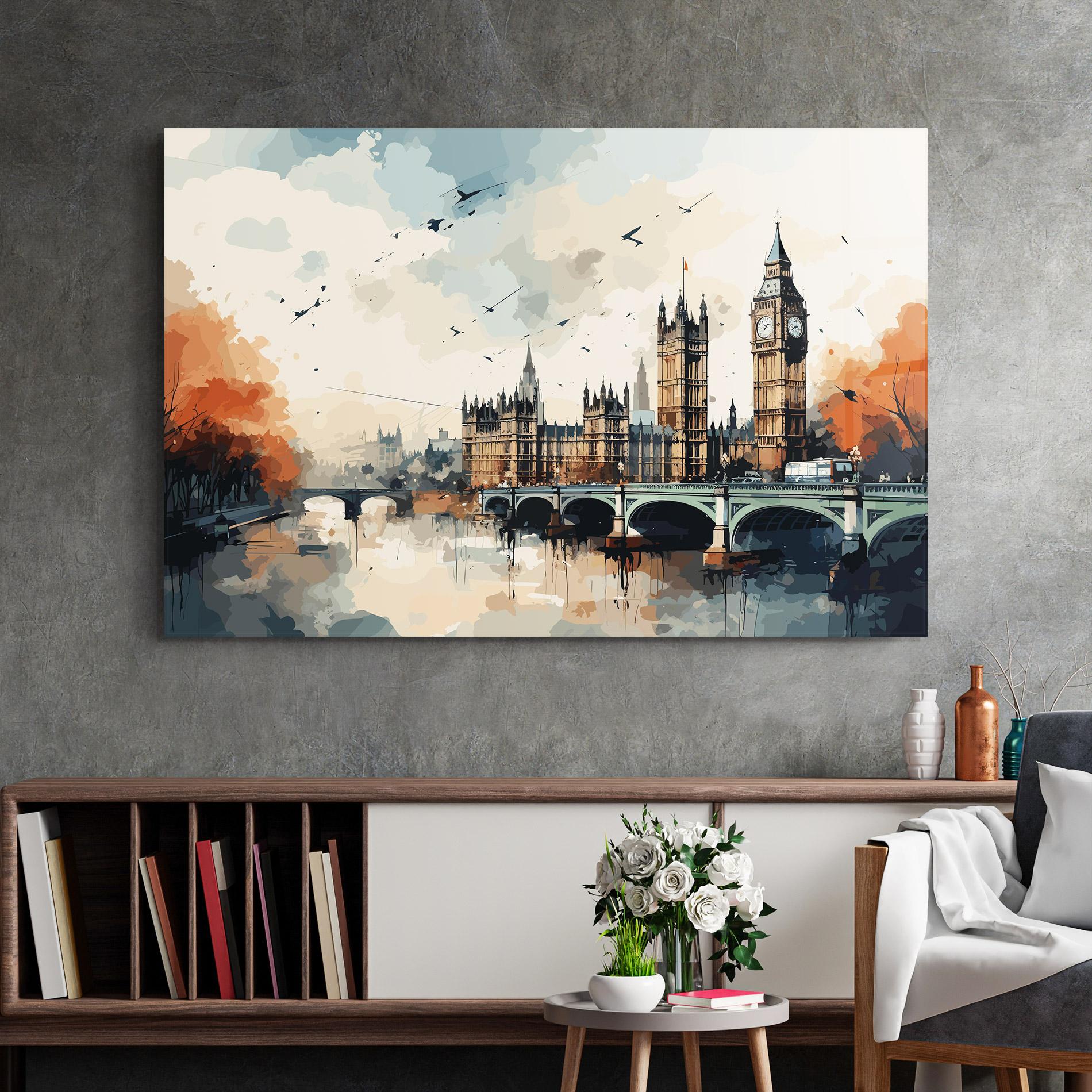 Üvegkép England Art mockup 2