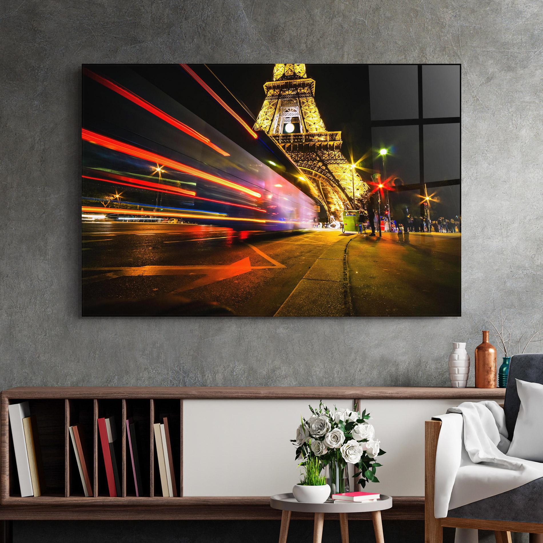 Üvegkép Paris Moving Light mockup 2