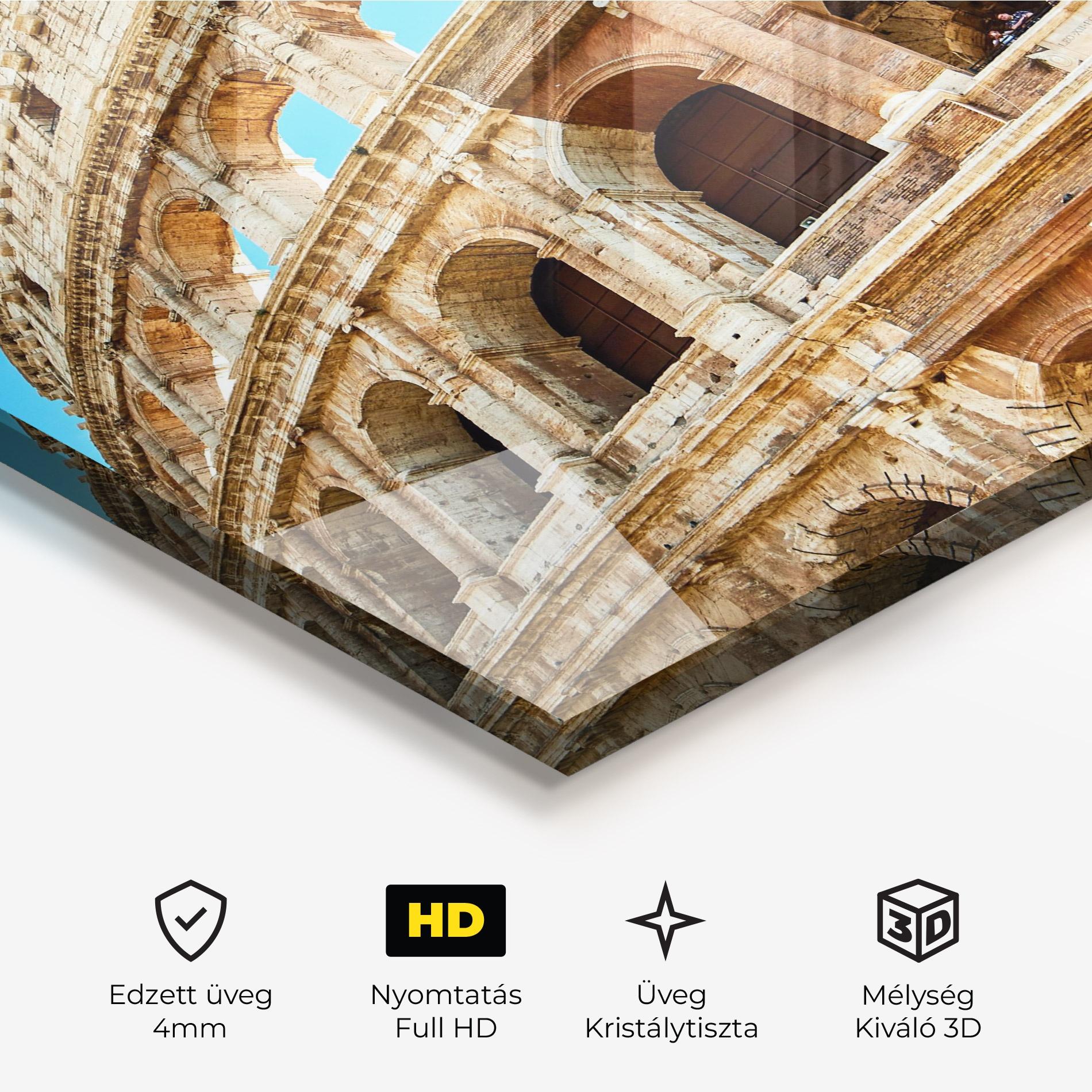 Üvegkép Close Colosseum mockup 3