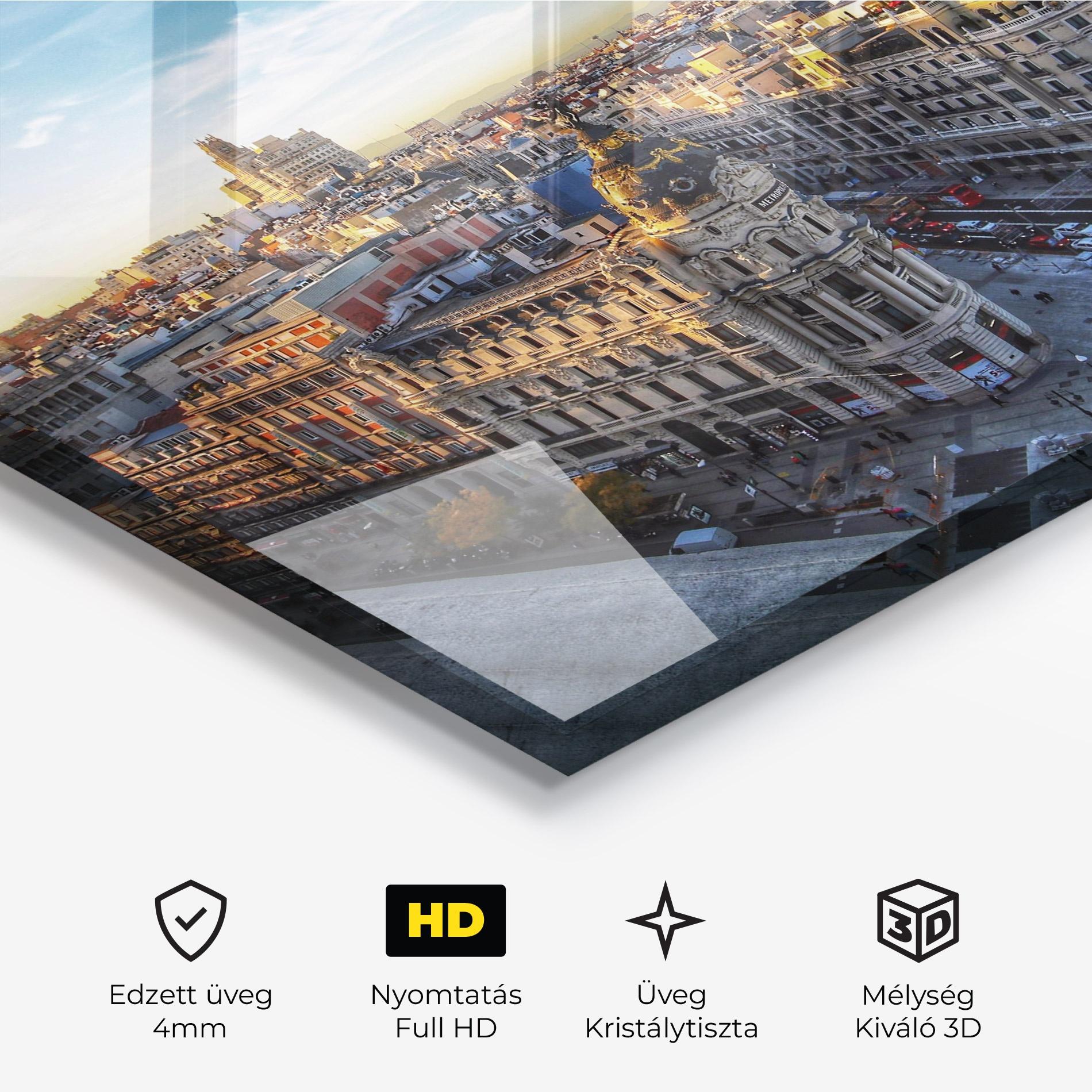 Üvegkép Madrid View mockup 3