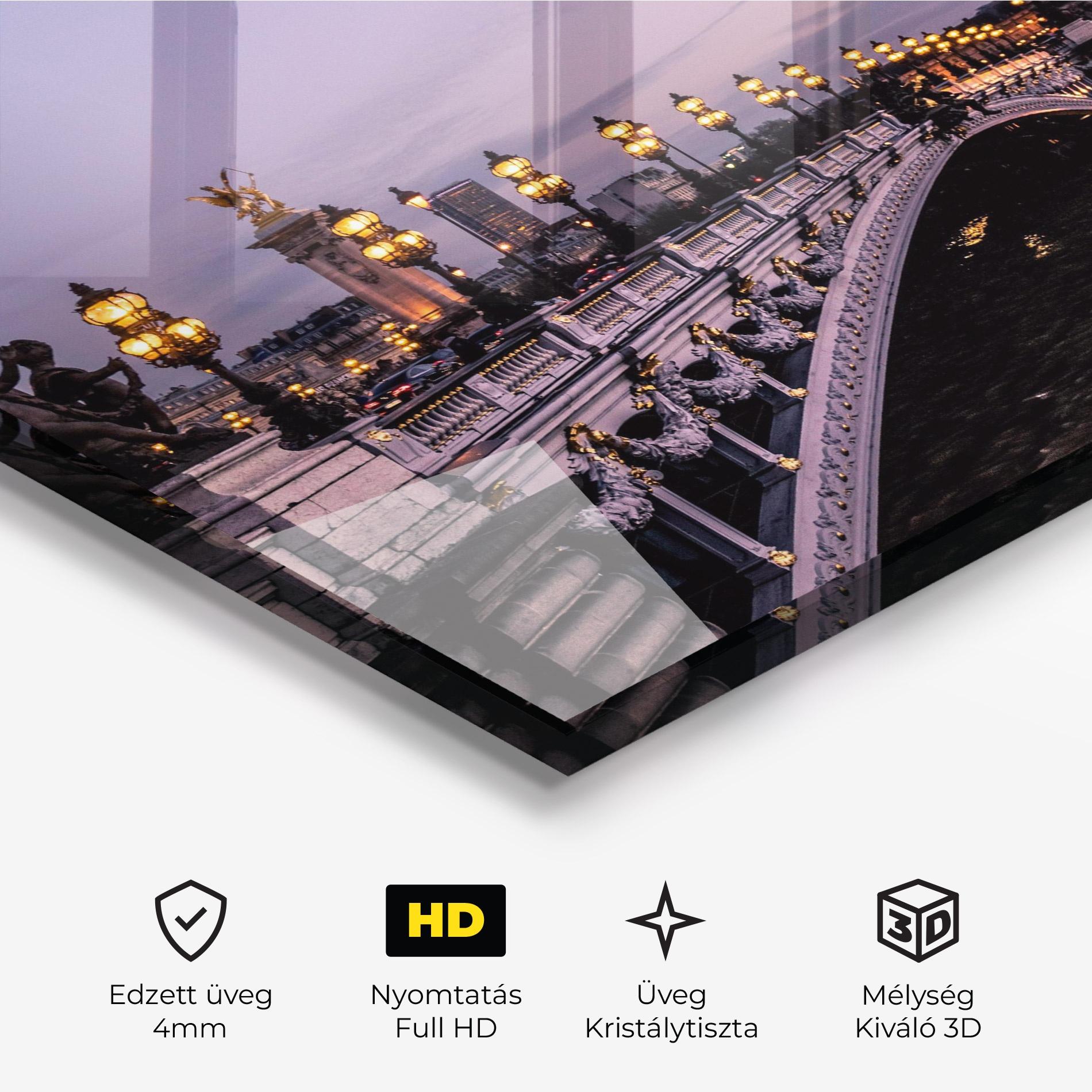 Üvegkép Paris Bidge mockup 3