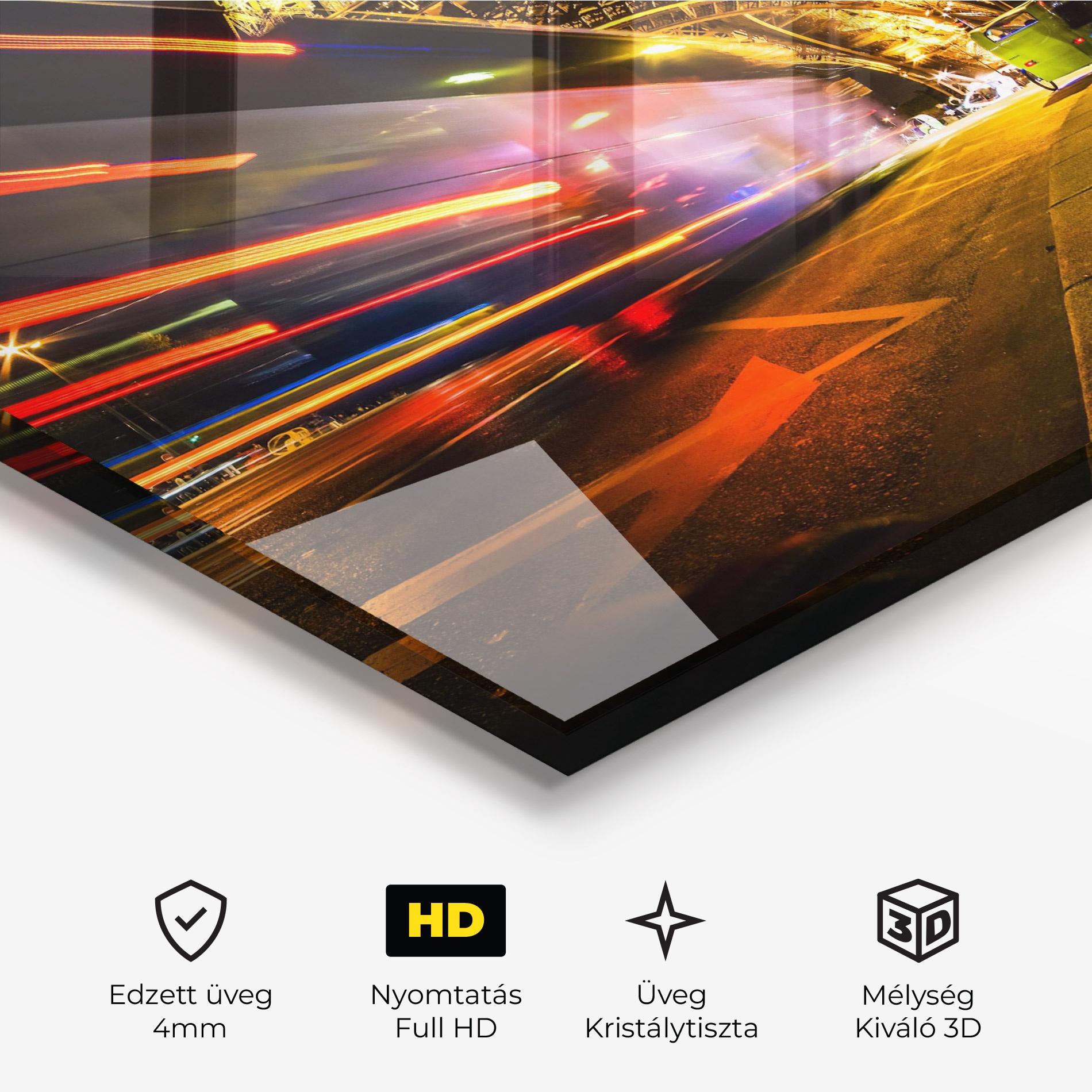 Üvegkép Paris Moving Light mockup 3