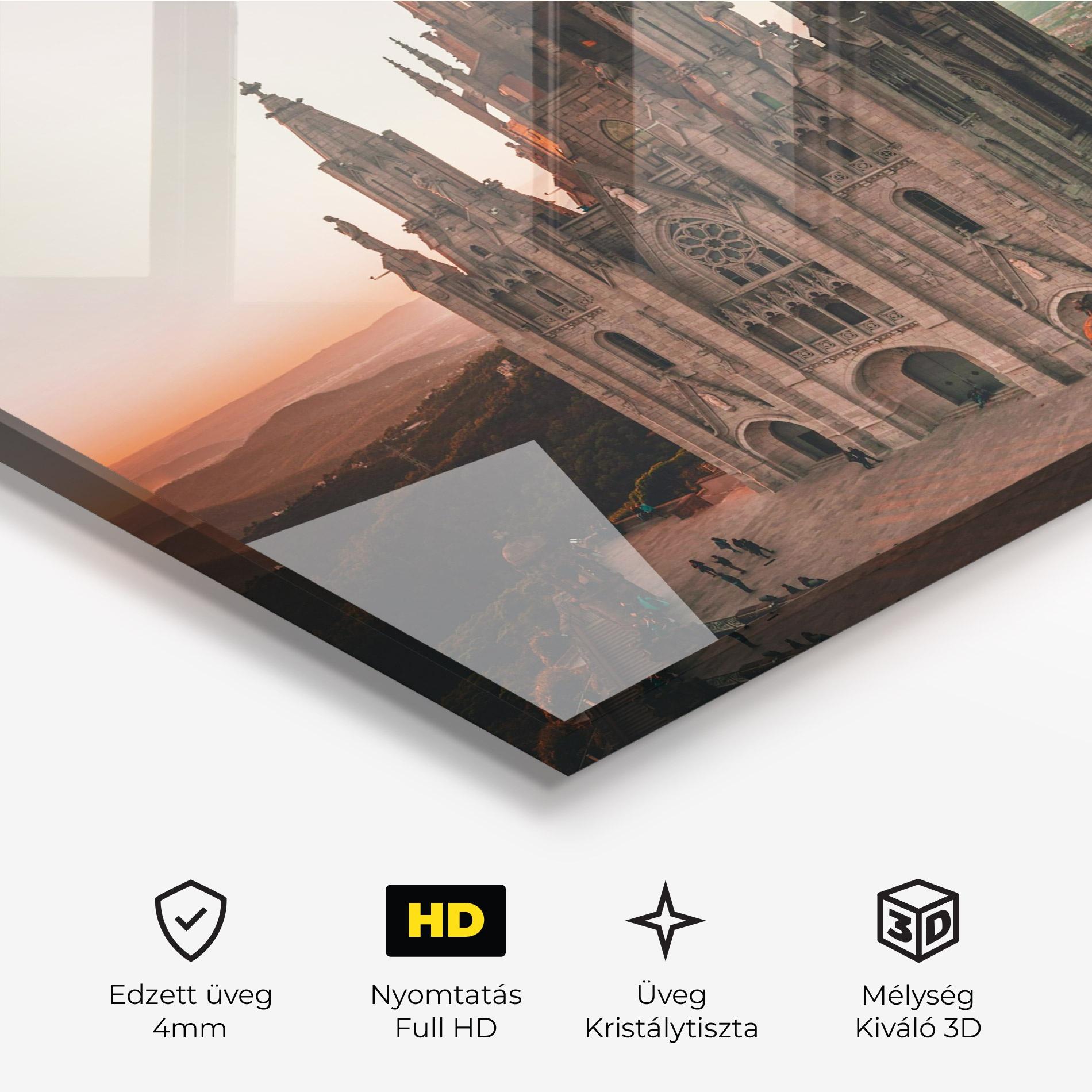 Üvegkép Tibidabo Barcelona mockup 3