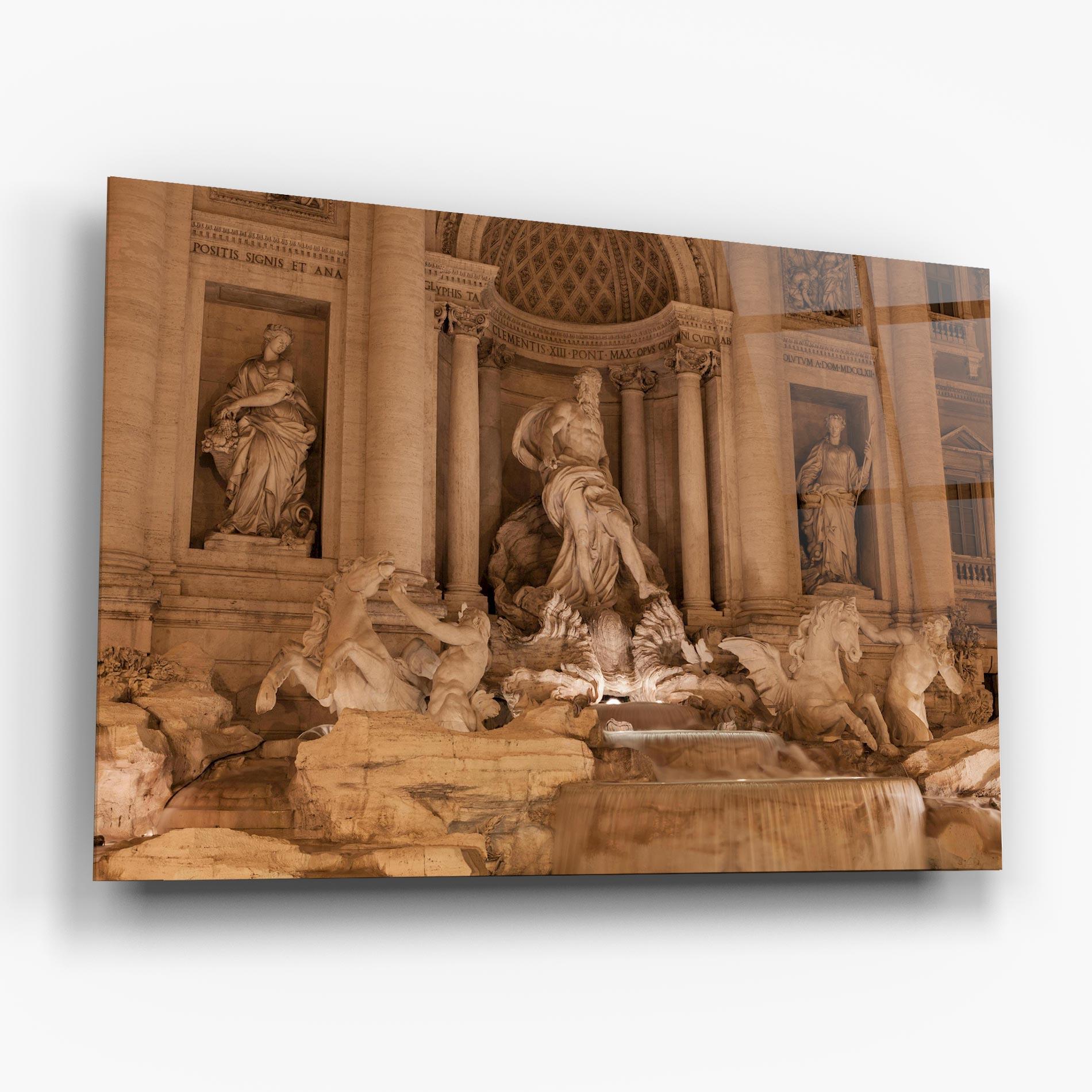 Üvegkép Fontana Di Trevi mockup 6