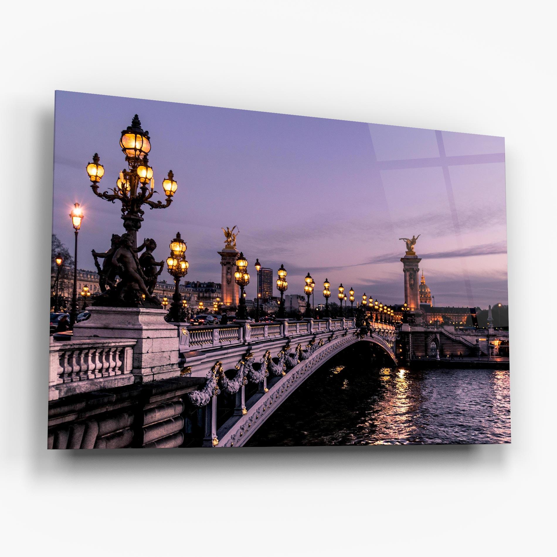 Üvegkép Paris Bidge mockup 6
