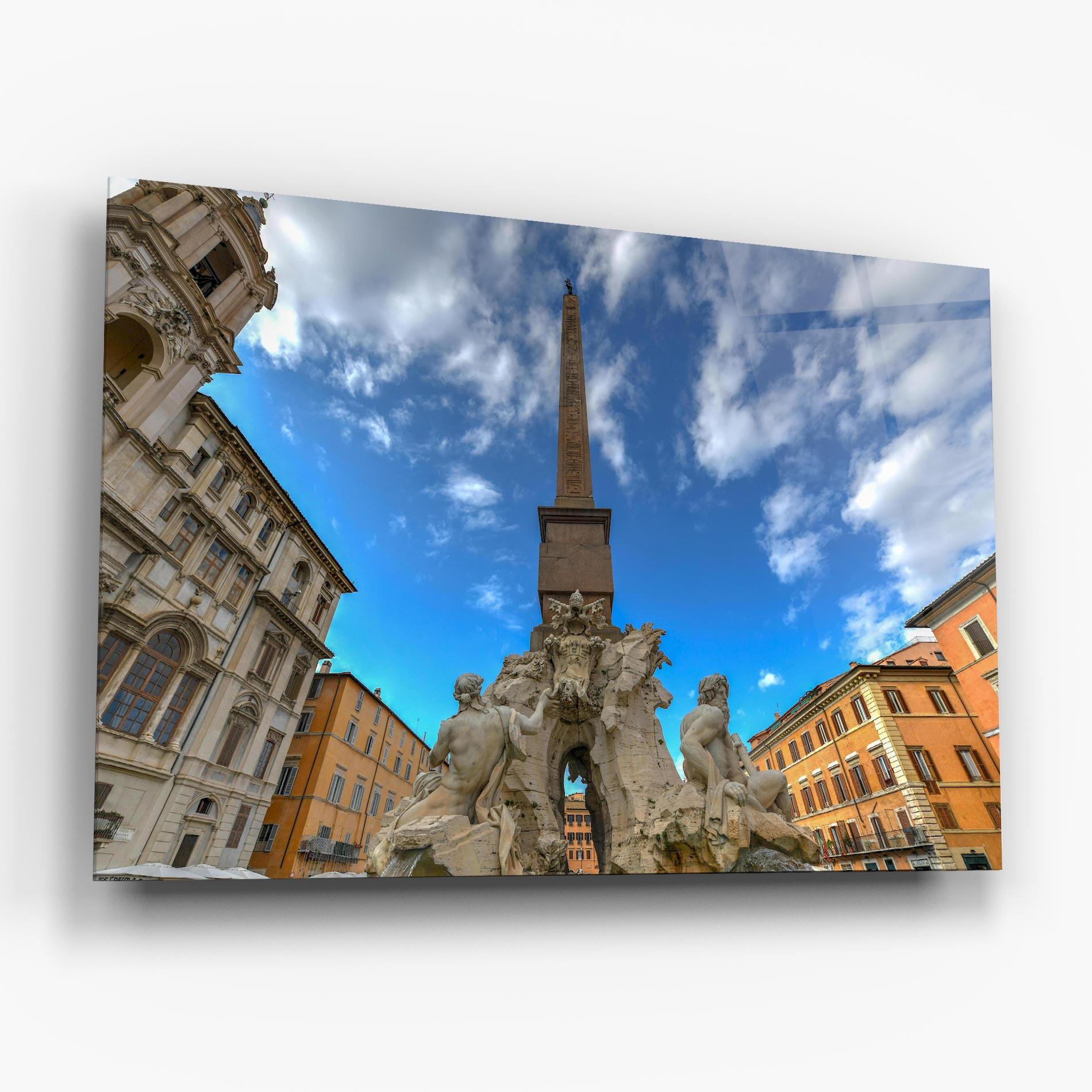 Üvegkép Piazza Navona Italy mockup 6