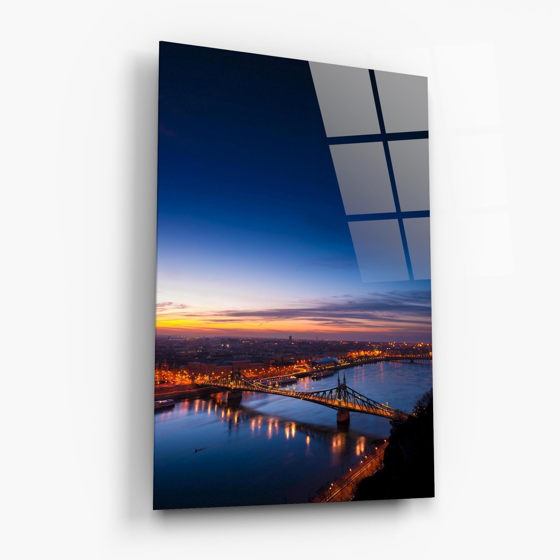 Üvegkép Budapest Sunset mockup 6