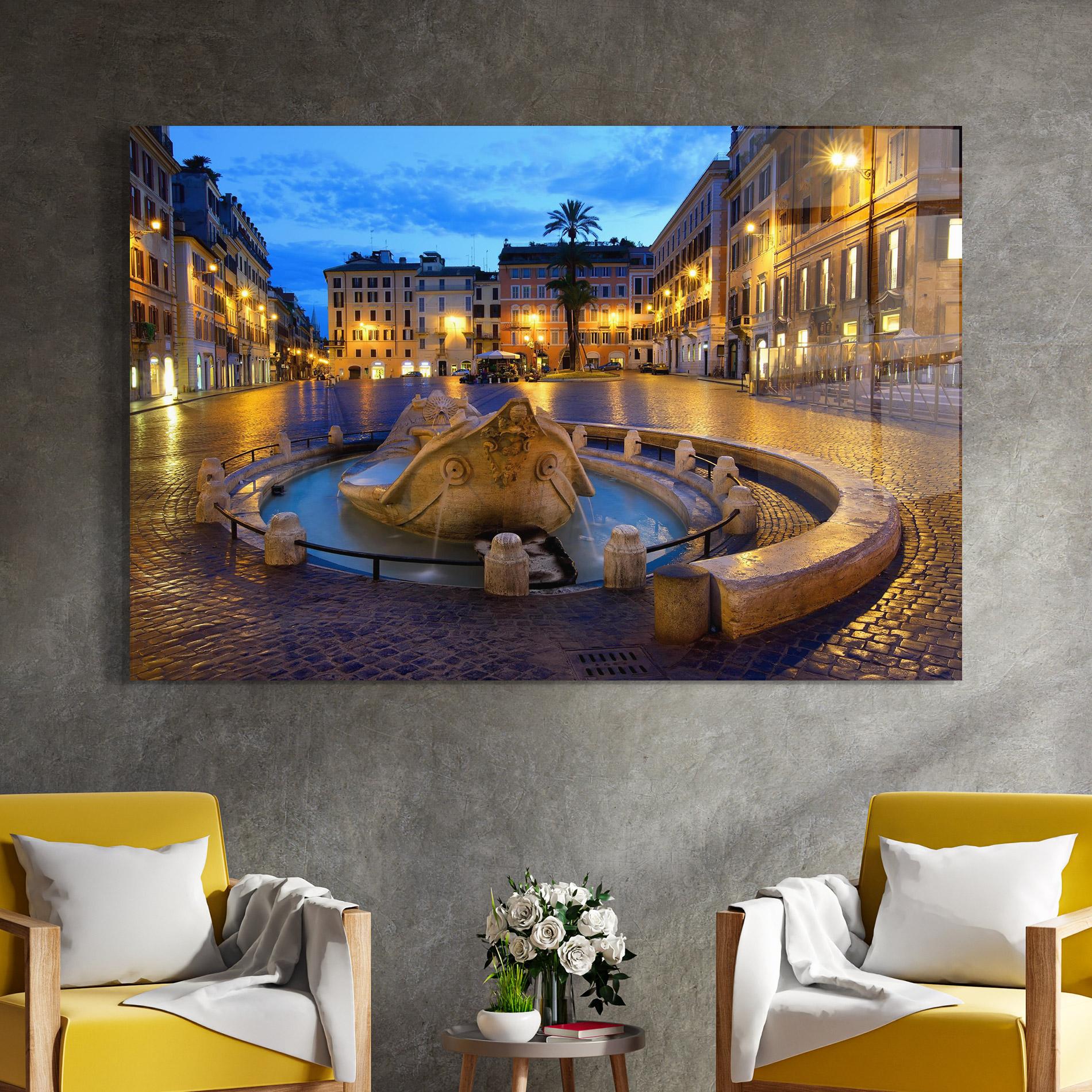 Üvegkép Barcaccia Rome mockup 4