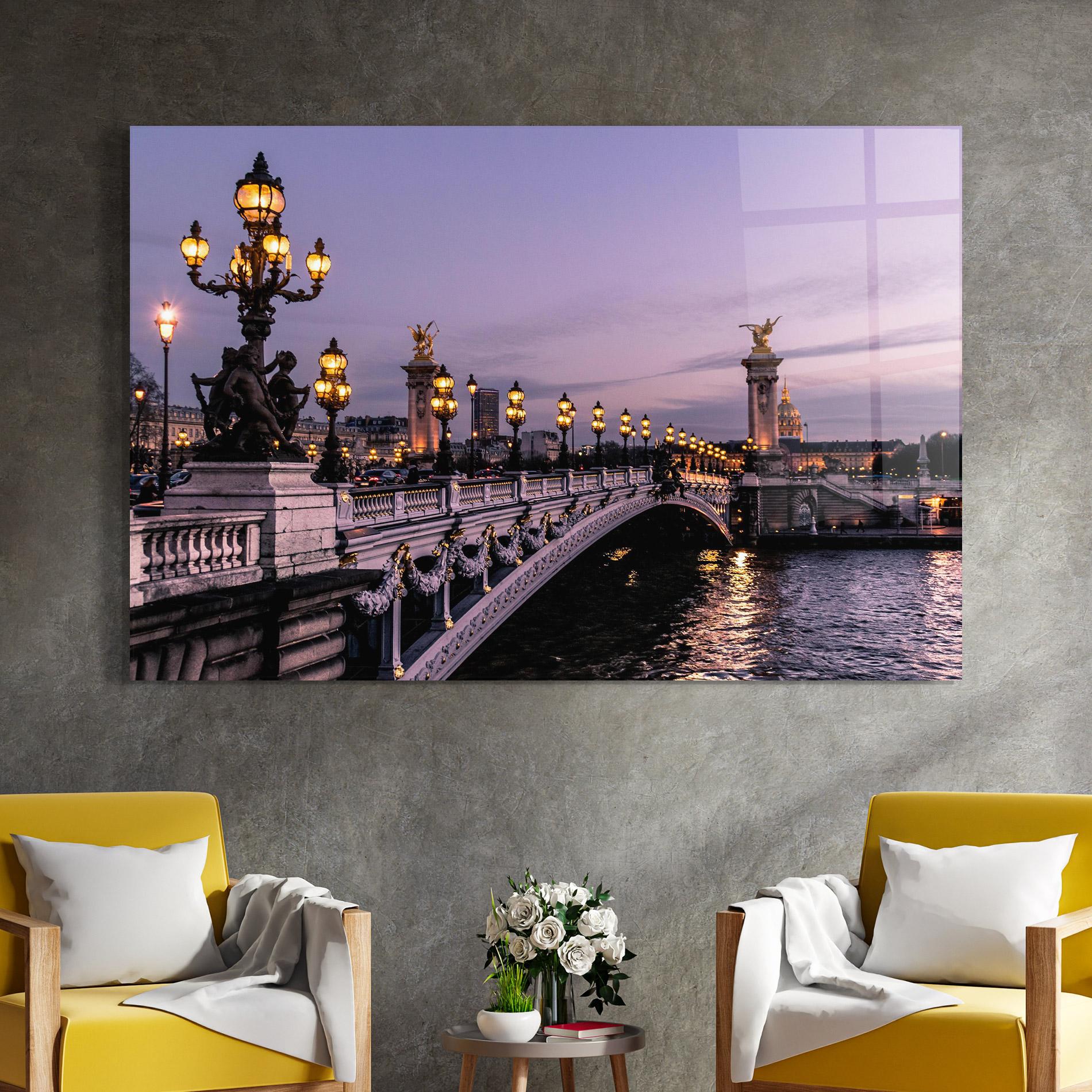 Üvegkép Paris Bidge mockup 4