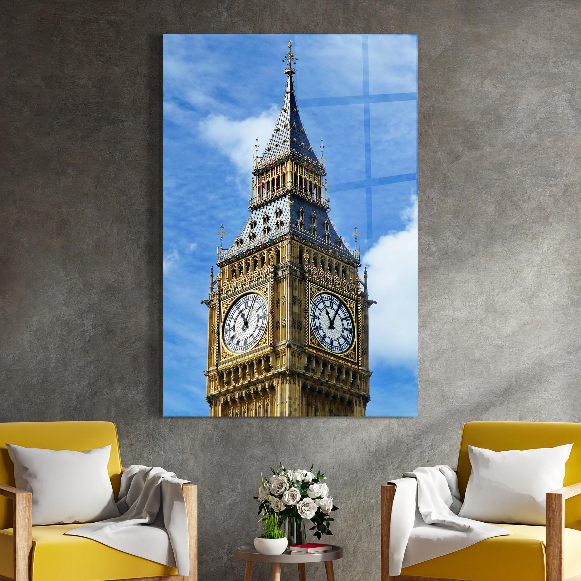 Üvegkép Big Ben mockup 4