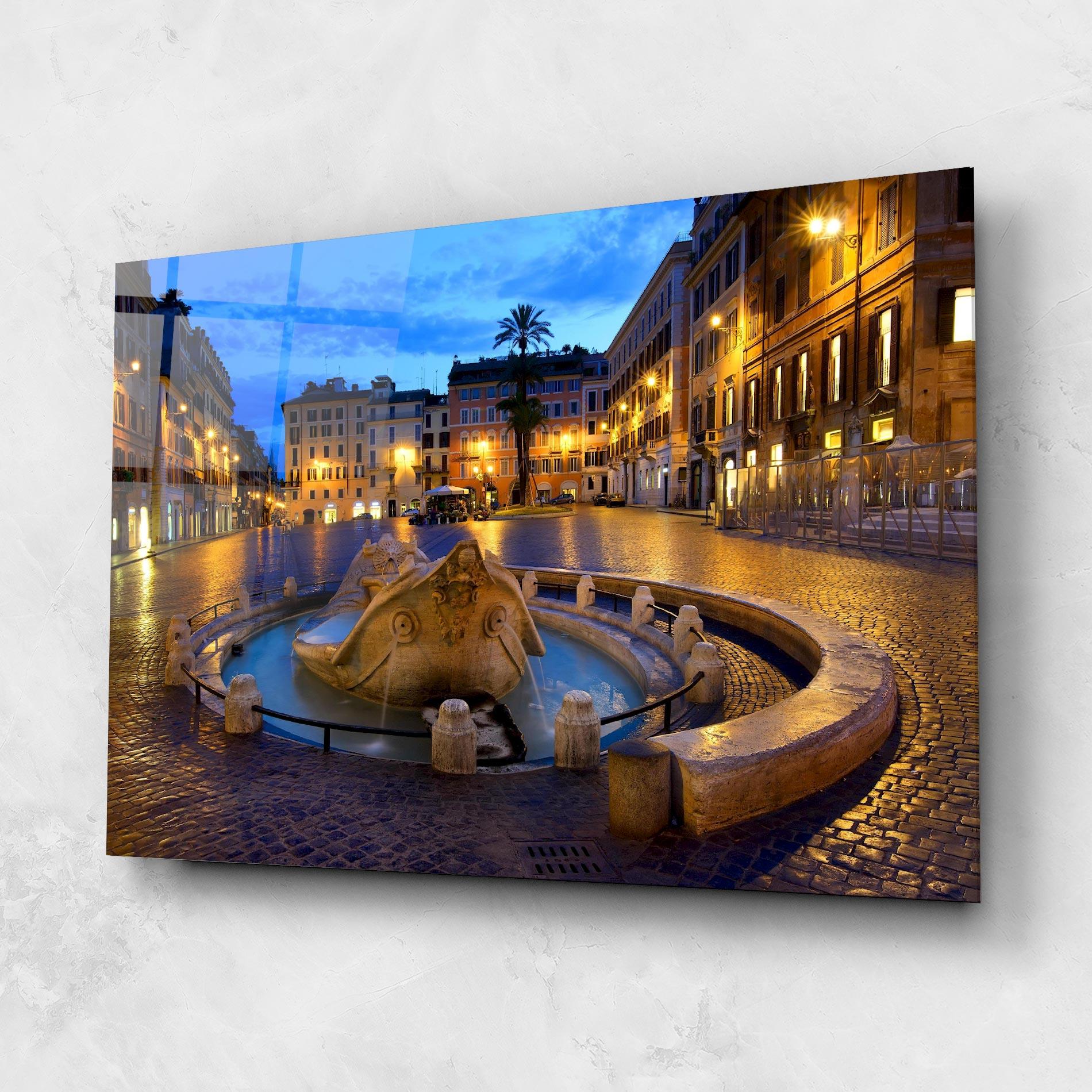 Üvegkép Barcaccia Rome mockup 1