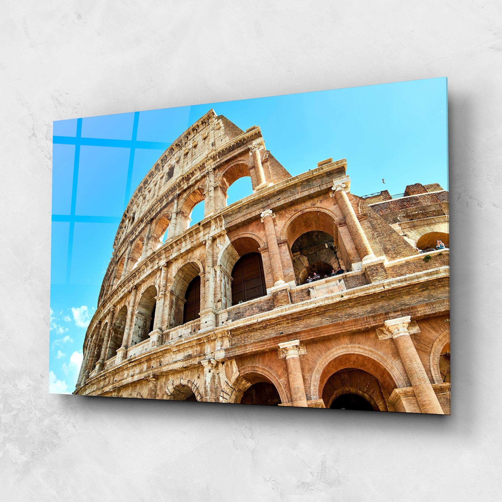 Üvegkép Close Colosseum mockup 1