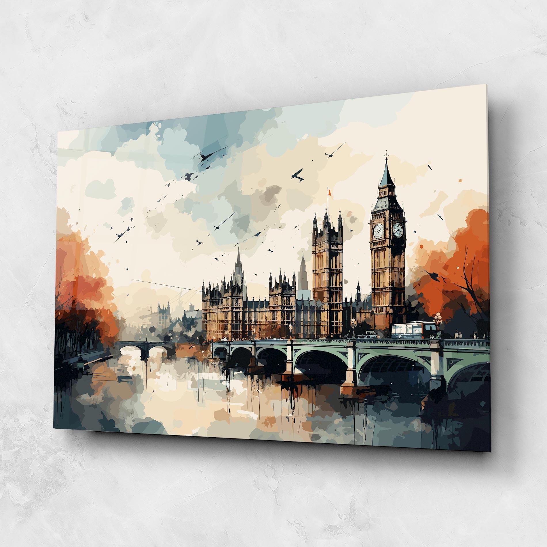 Üvegkép England Art mockup 1