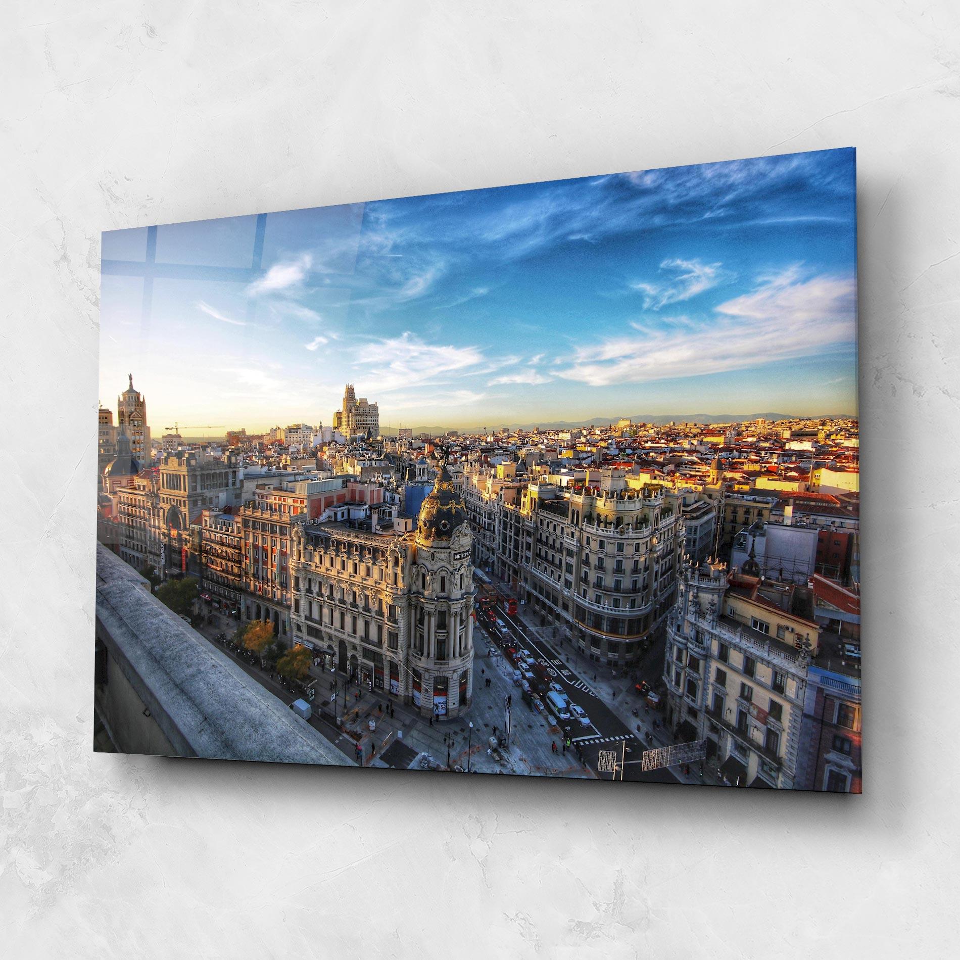 Üvegkép Madrid View mockup 1