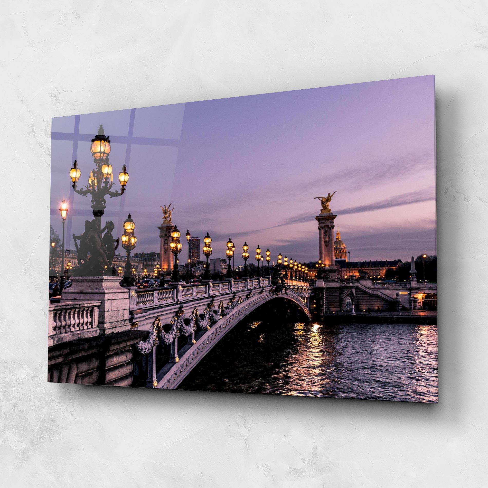 Üvegkép Paris Bidge mockup 1