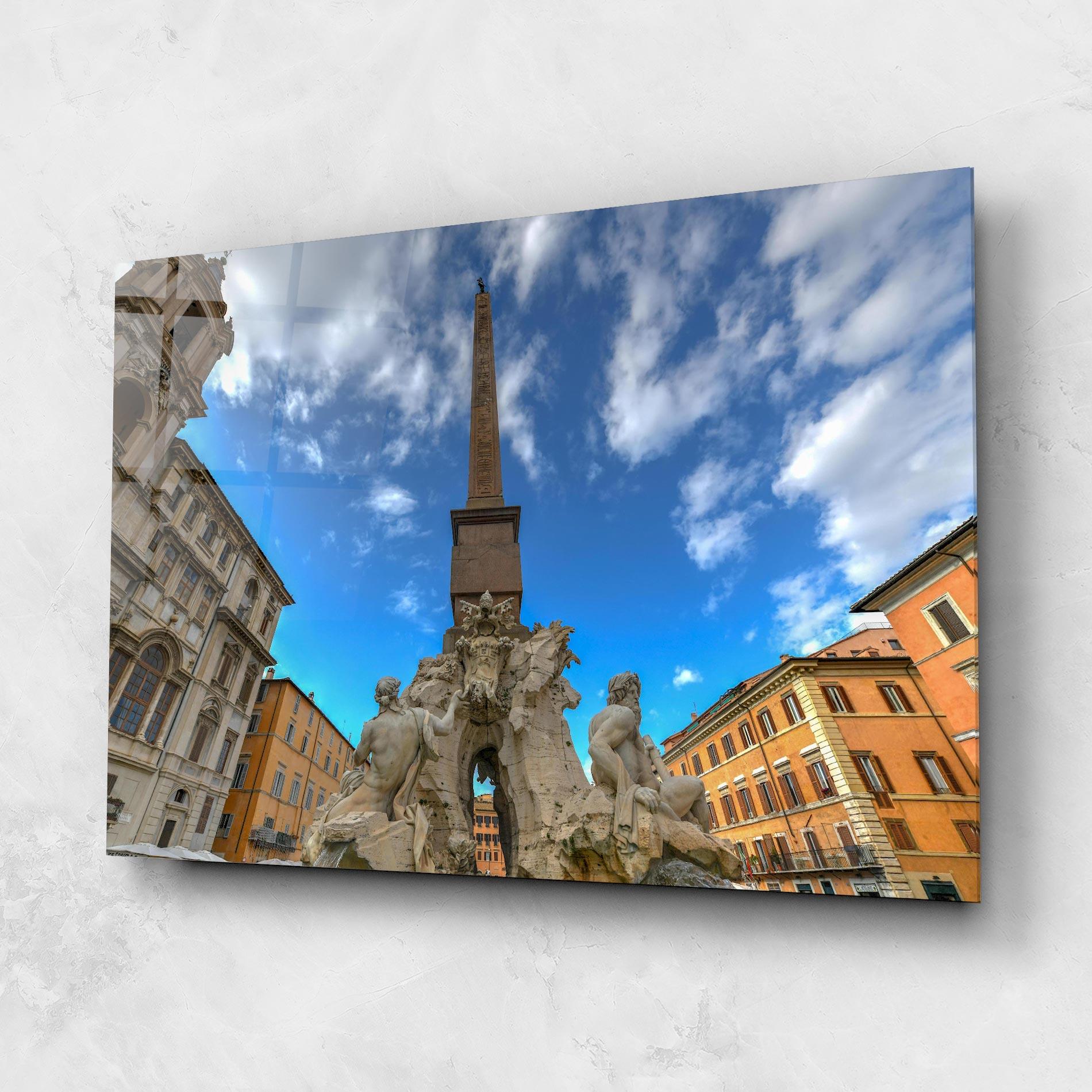 Üvegkép Piazza Navona Italy mockup 1