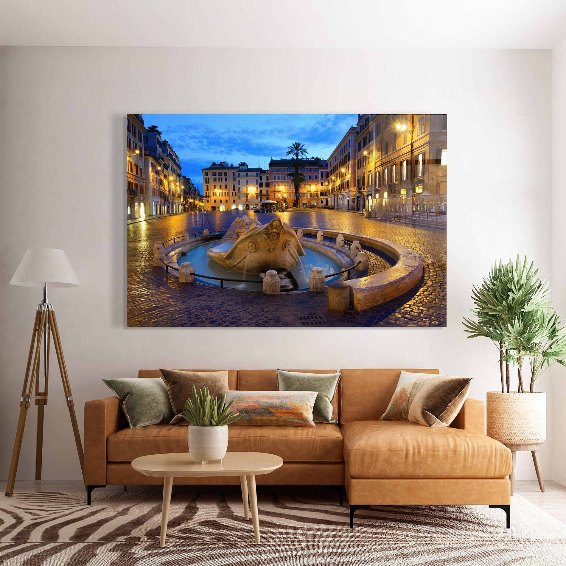 Üvegkép Barcaccia Rome mockup 7