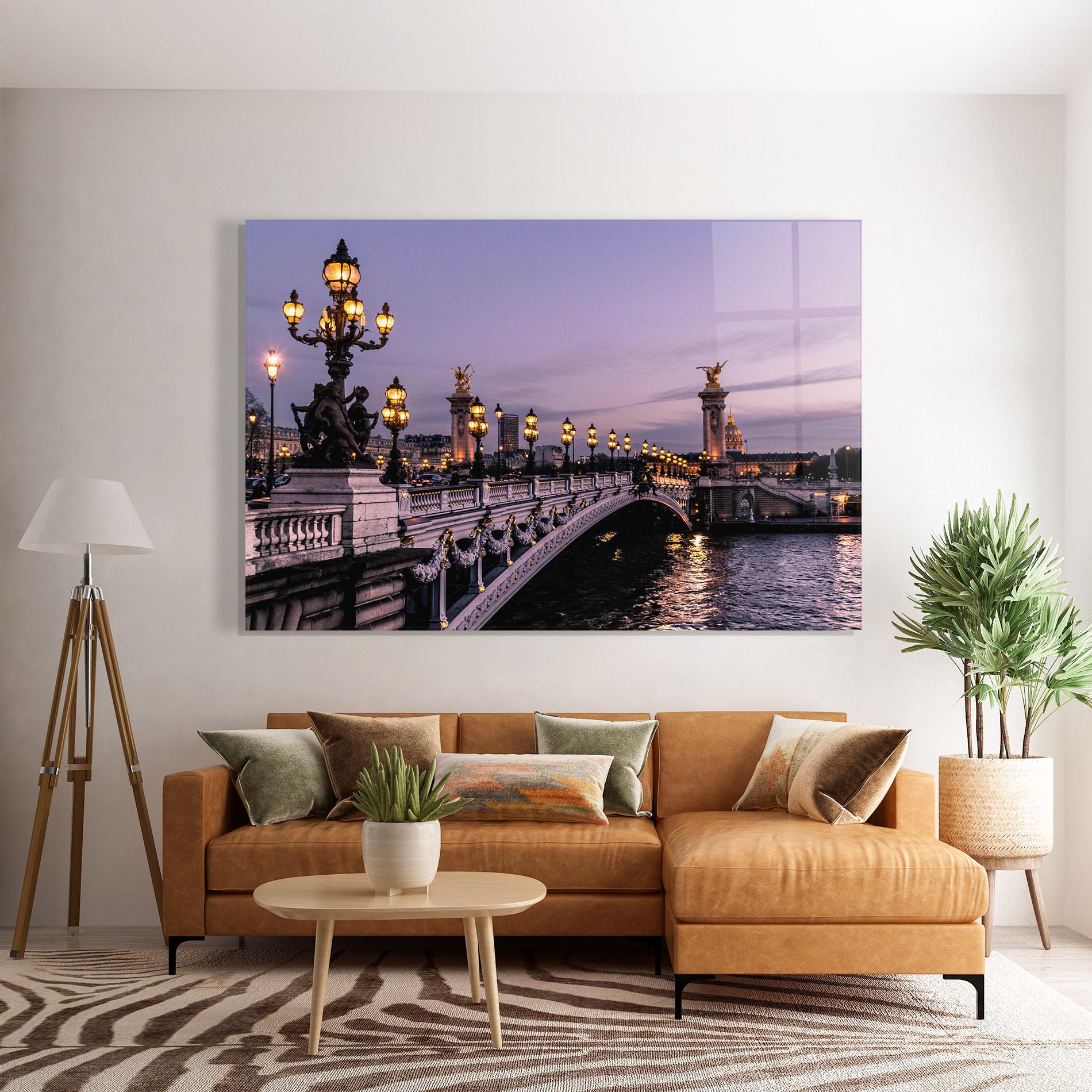 Üvegkép Paris Bidge mockup 7