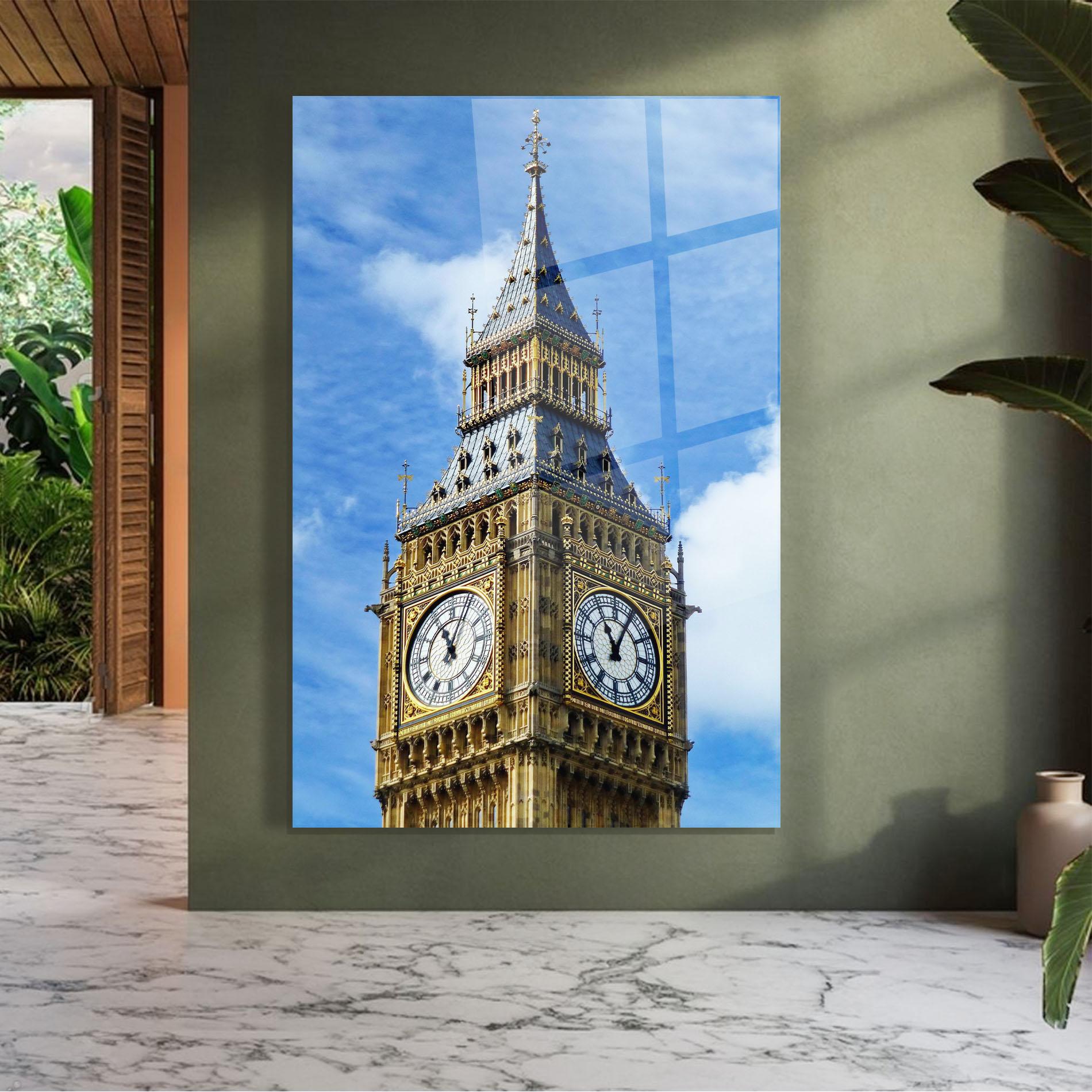 Üvegkép Big Ben mockup 7