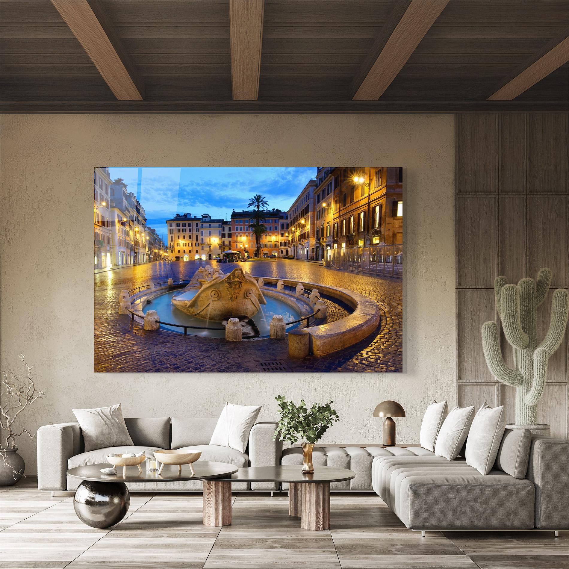 Üvegkép Barcaccia Rome mockup 8