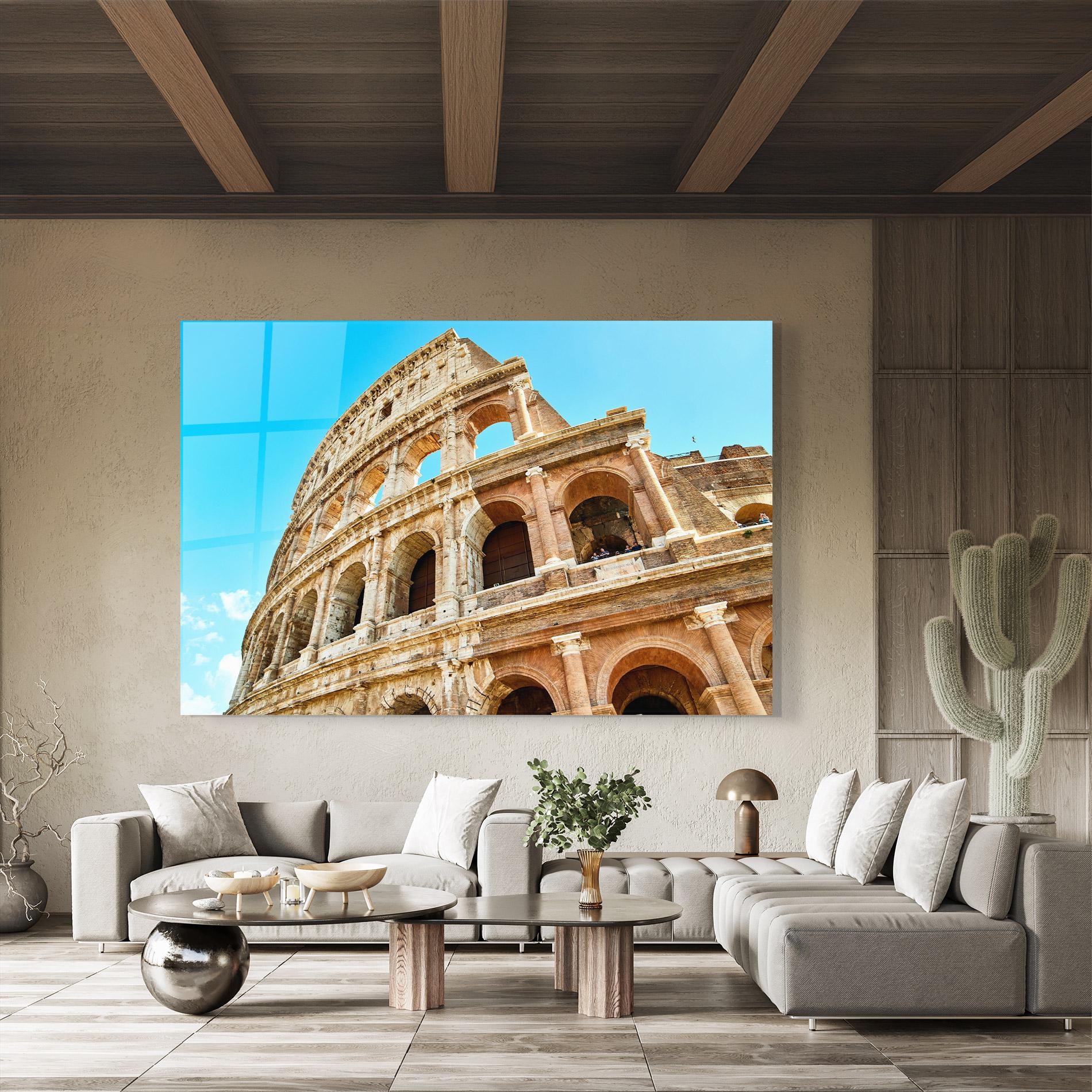 Üvegkép Close Colosseum mockup 8