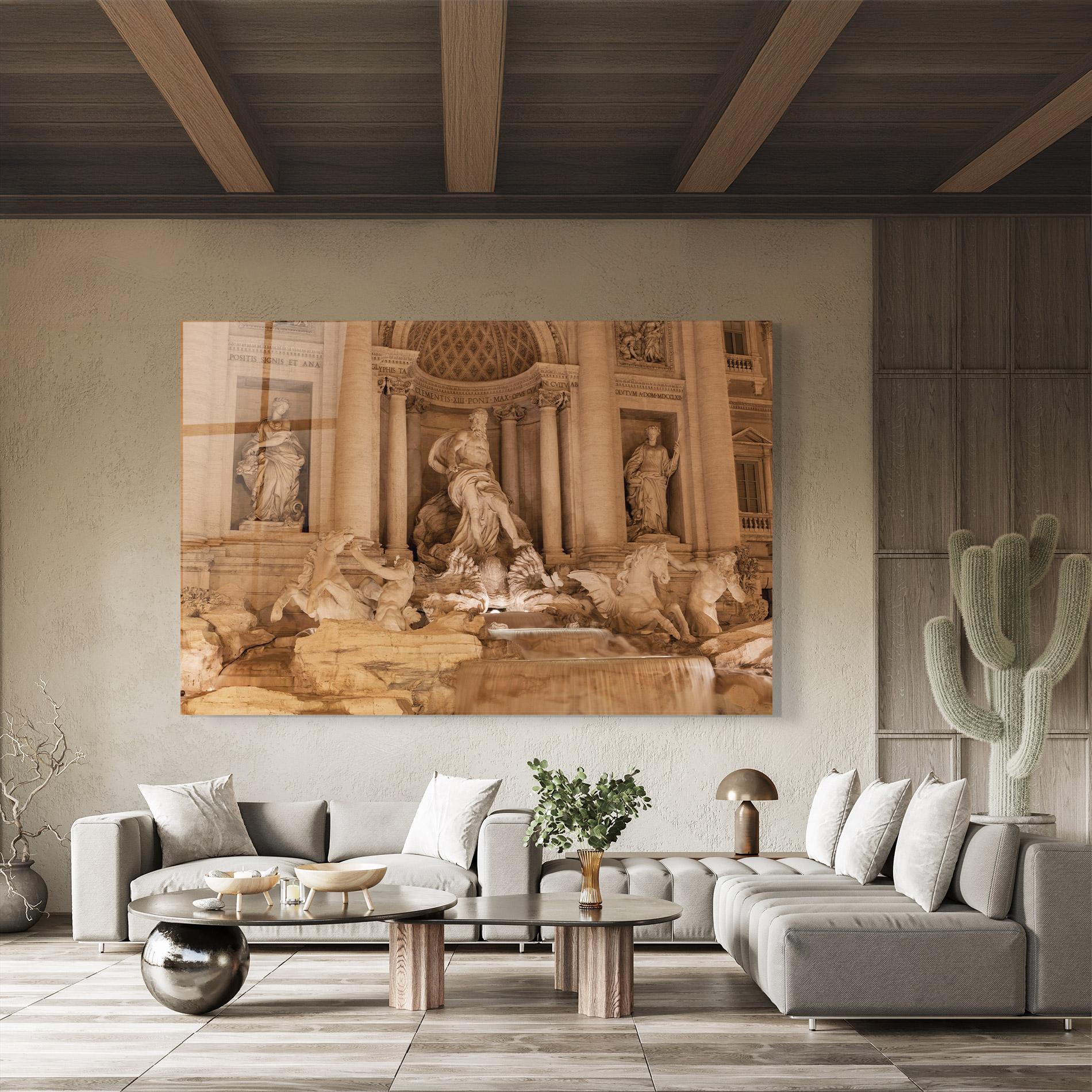 Üvegkép Fontana Di Trevi mockup 8