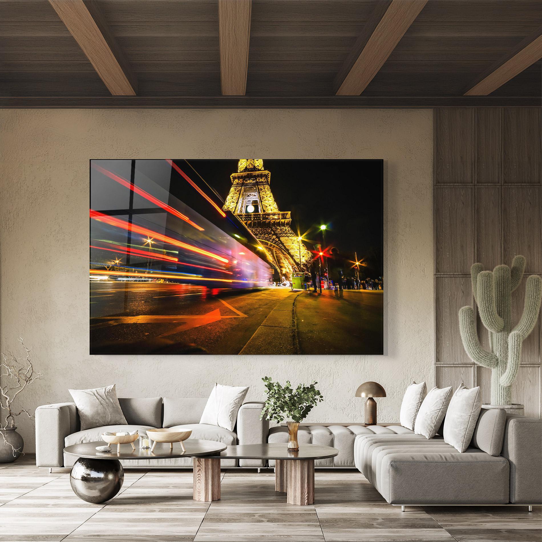 Üvegkép Paris Moving Light mockup 8