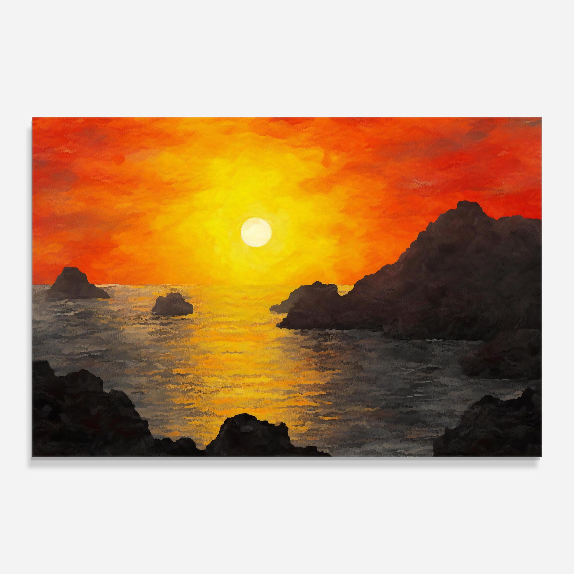Mountains Rocks Painting mockup 0