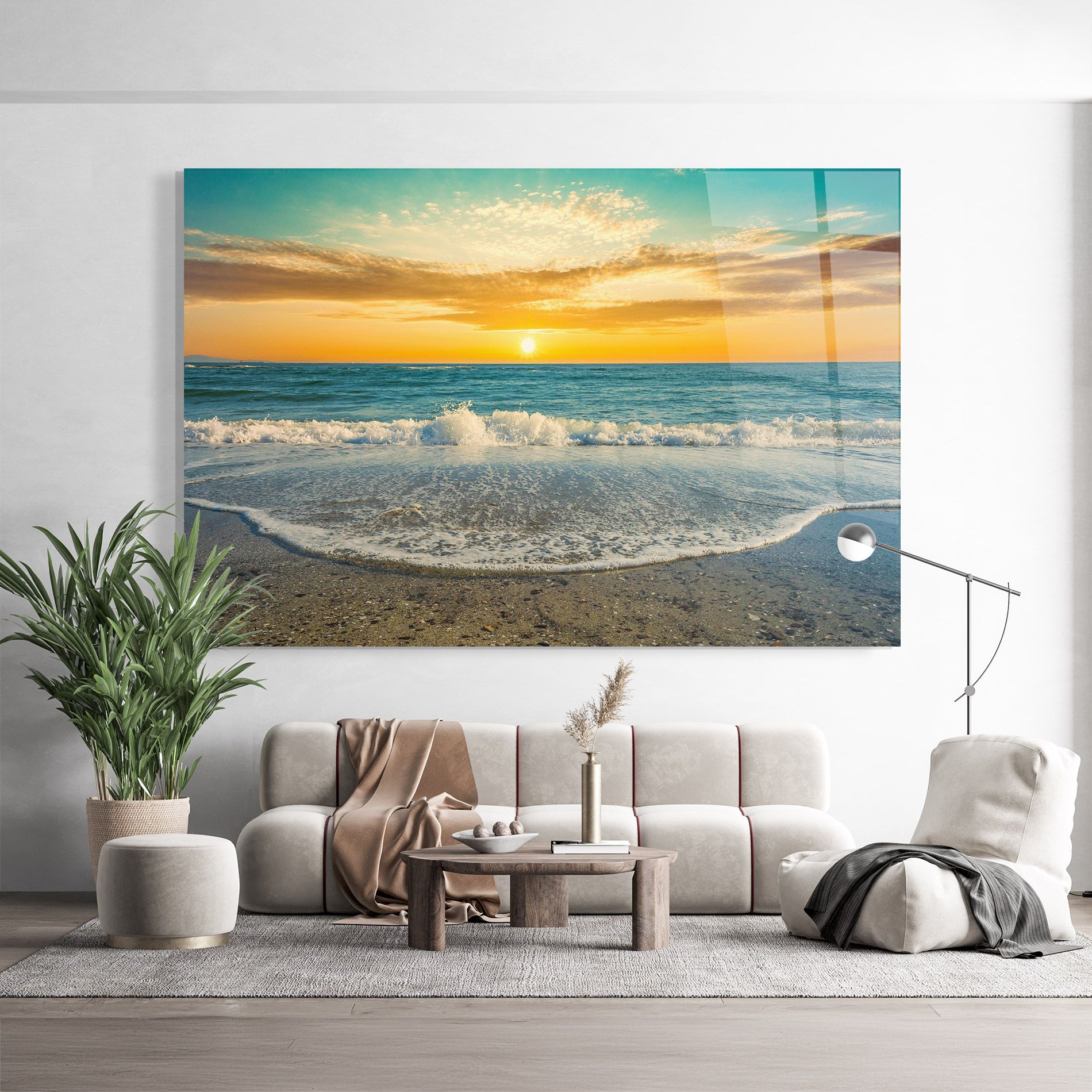 Beach Dramatic Sunset mockup 9