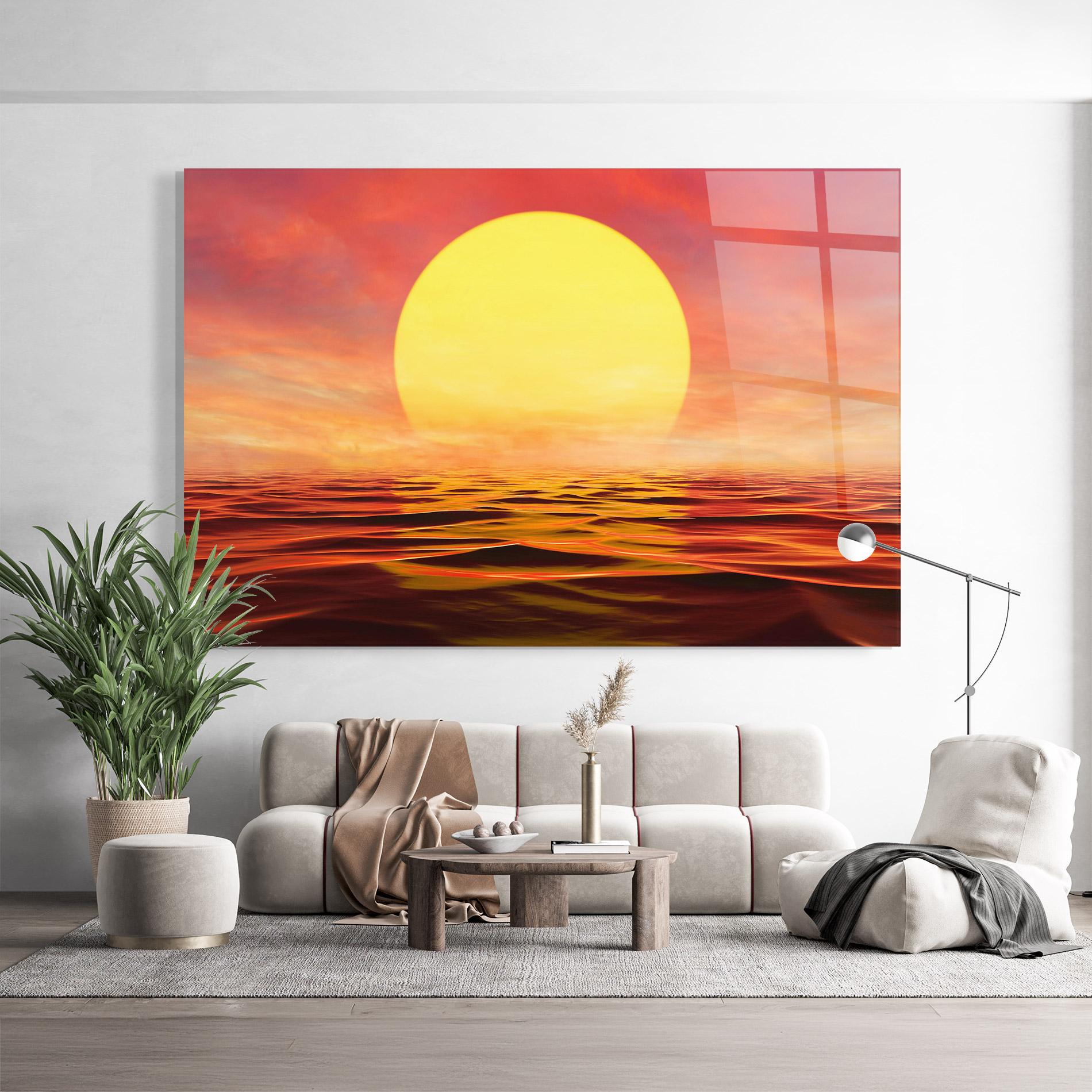 Üvegkép Clouds Reflection Sky mockup 9