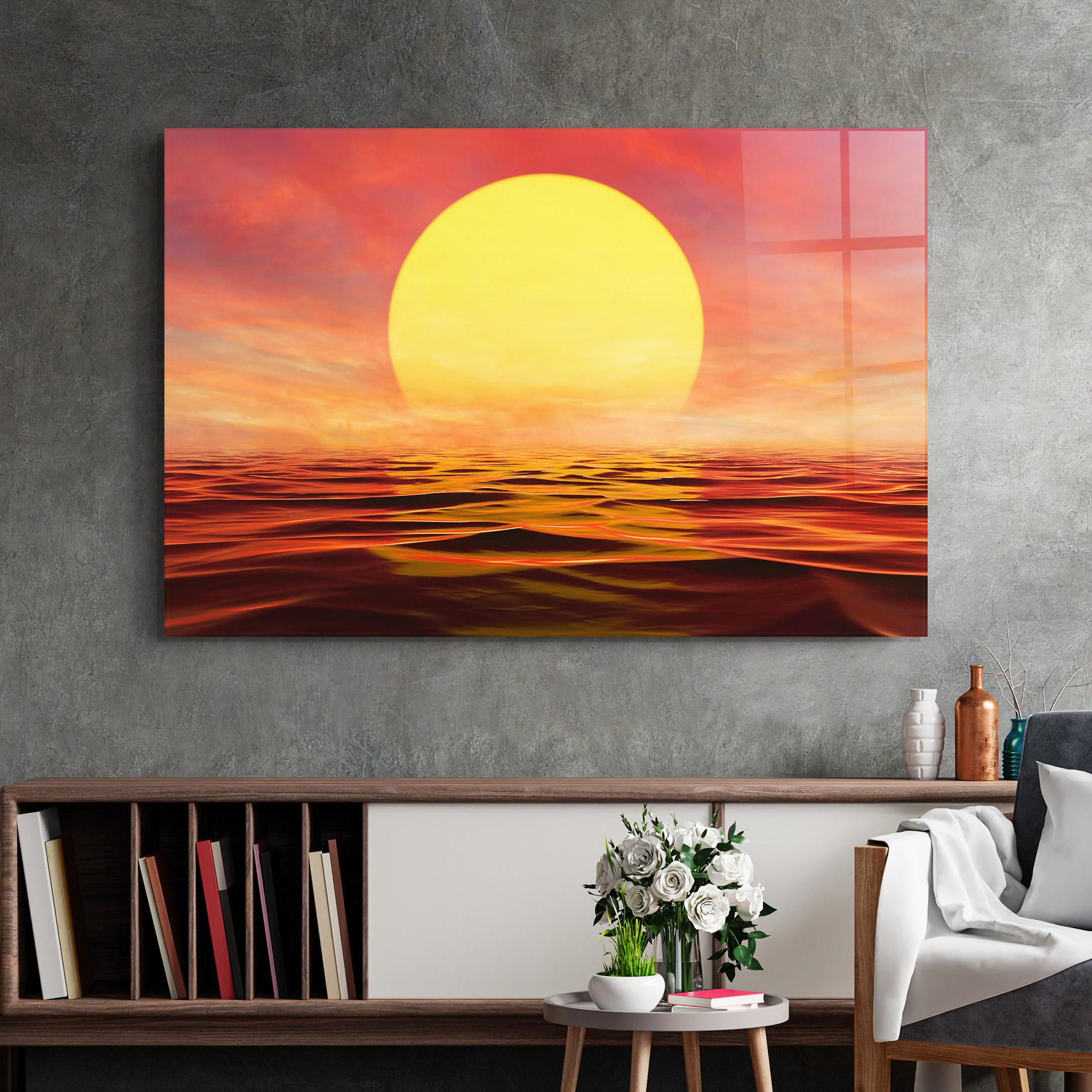 Üvegkép Clouds Reflection Sky mockup 2