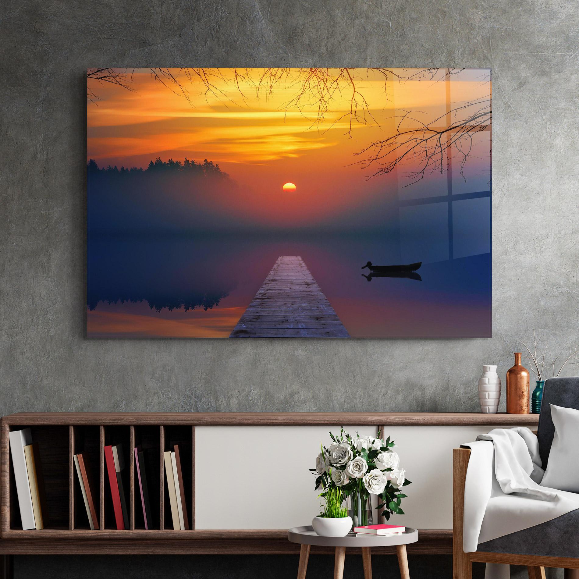 Üvegkép Sunset Bridge mockup 2