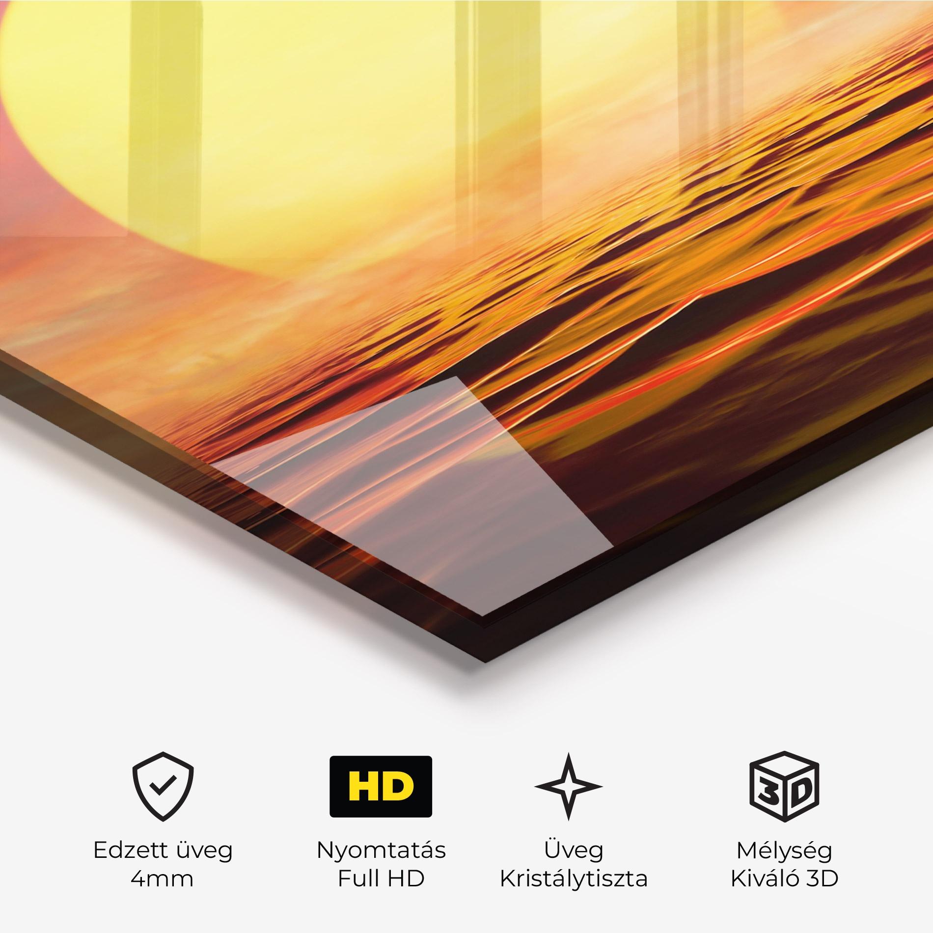 Üvegkép Clouds Reflection Sky mockup 3