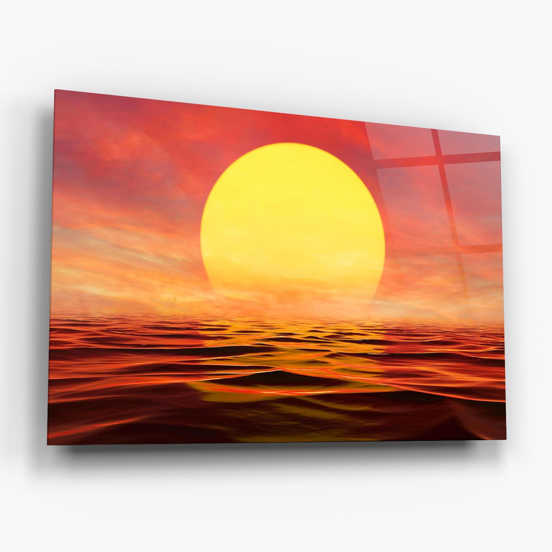 Üvegkép Clouds Reflection Sky mockup 6