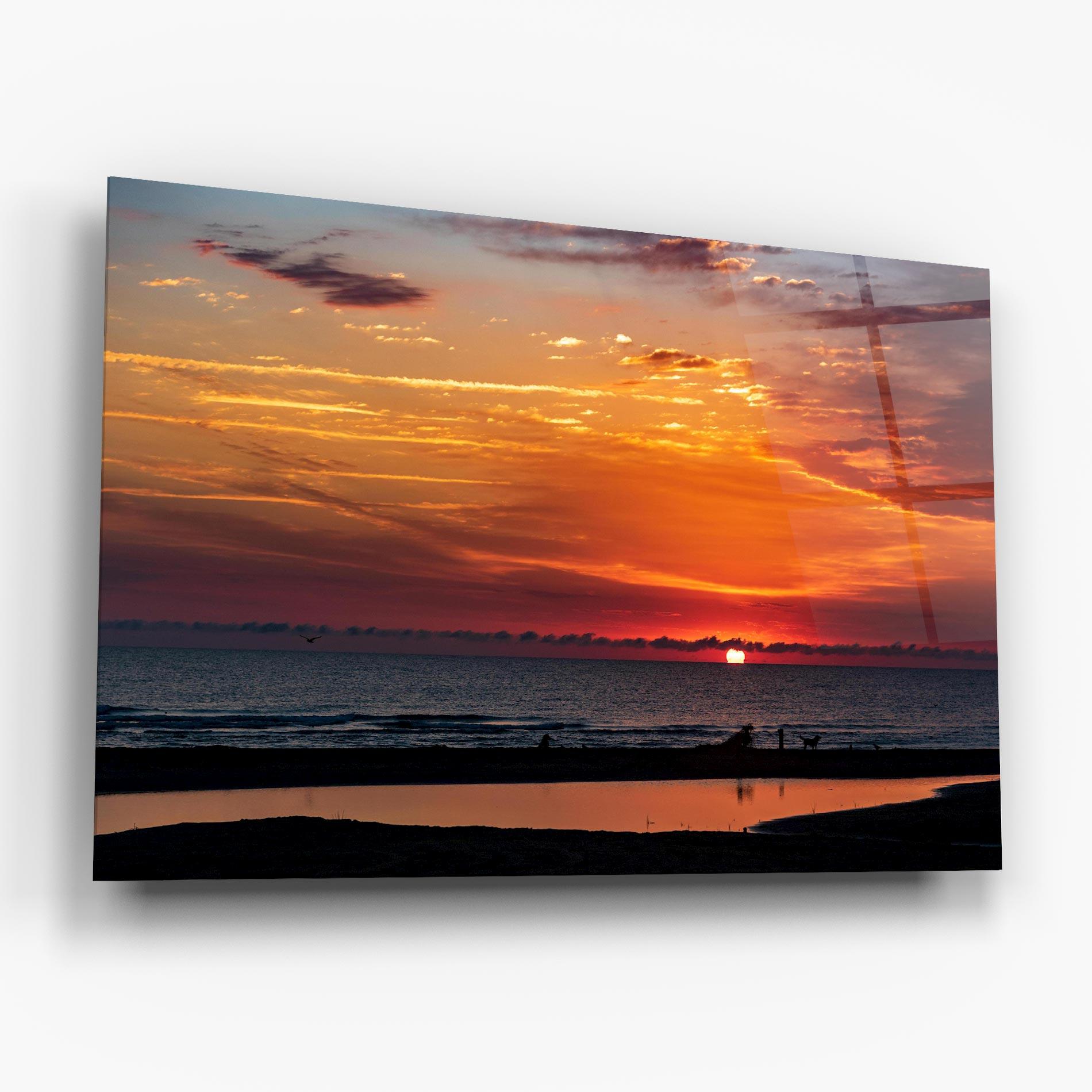 Üvegkép Colorful Sunrise Sea mockup 6