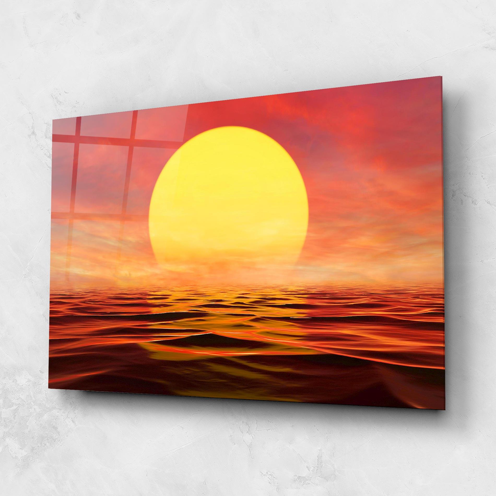 Üvegkép Clouds Reflection Sky mockup 1